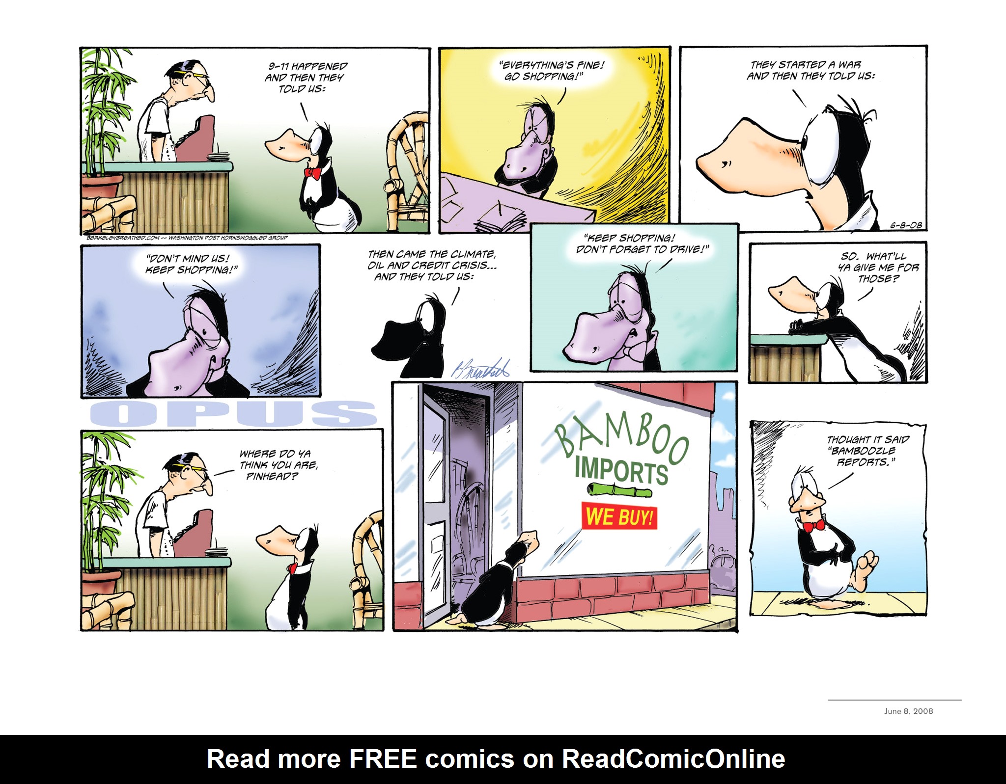Read online Opus Complete Sunday Strips From 2003-2008 comic -  Issue # TPB (Part 3) - 47