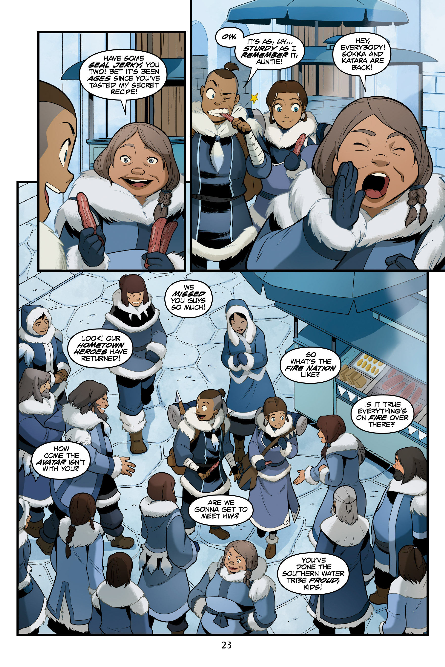 Read online Nickelodeon Avatar: The Last Airbender - North and South comic -  Issue #1 - 23