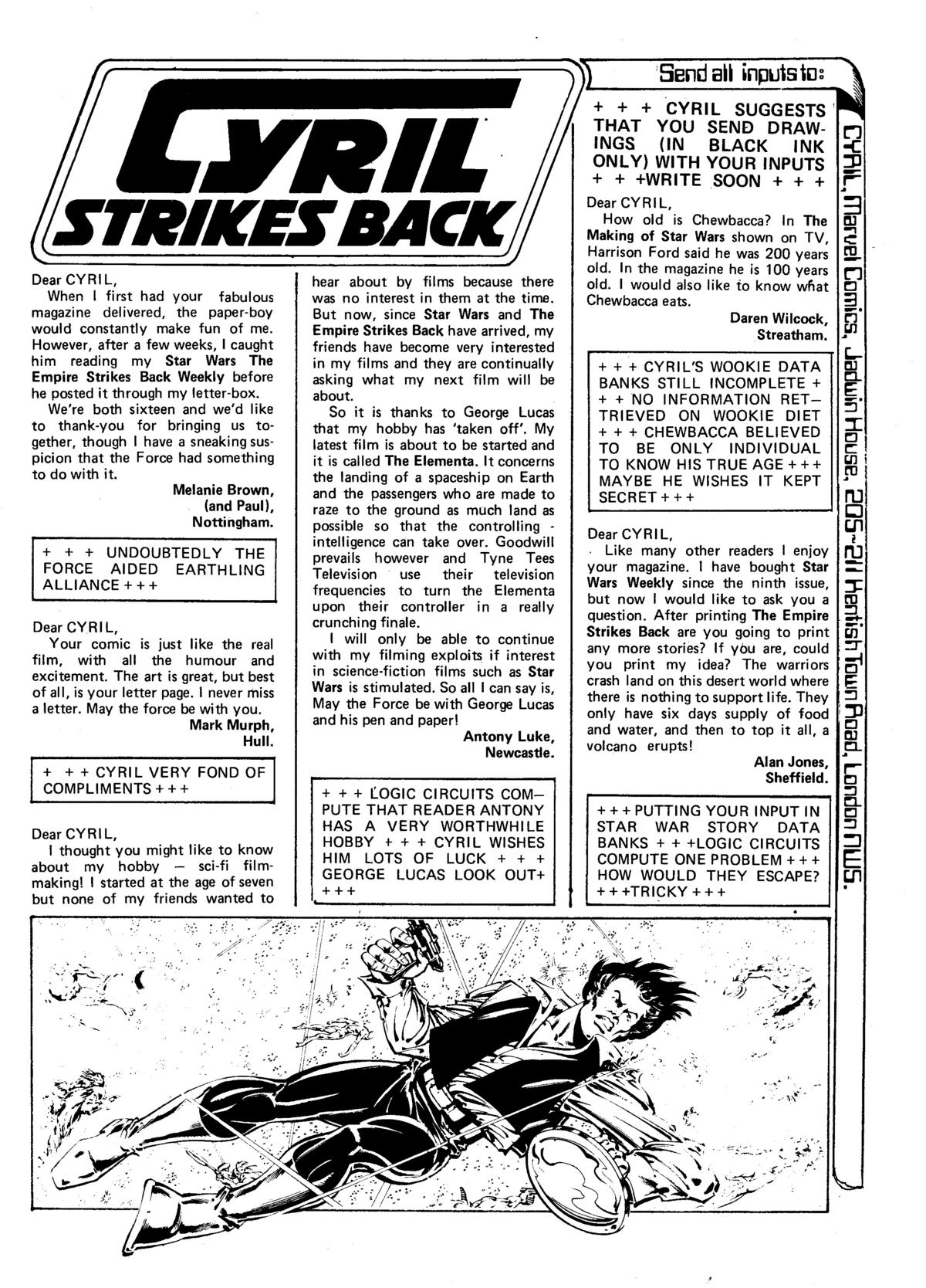 Read online Star Wars Weekly: The Empire Strikes Back comic -  Issue #135 - 9