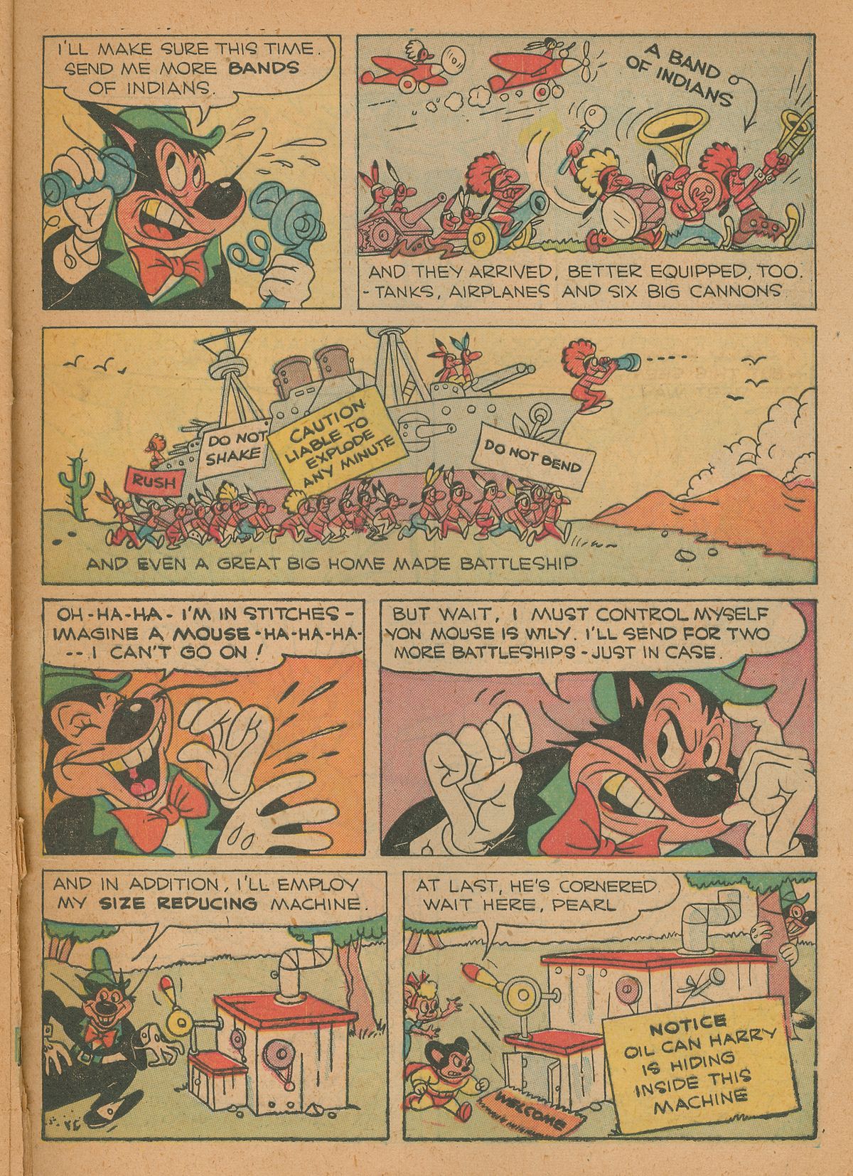 Read online Paul Terry's Mighty Mouse Comics comic -  Issue #24 - 25