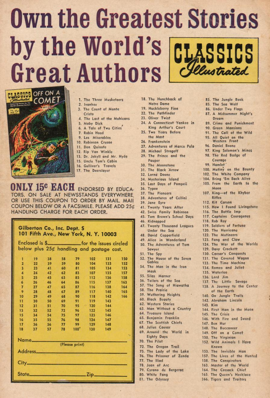 Read online Classics Illustrated comic -  Issue #42 - 52