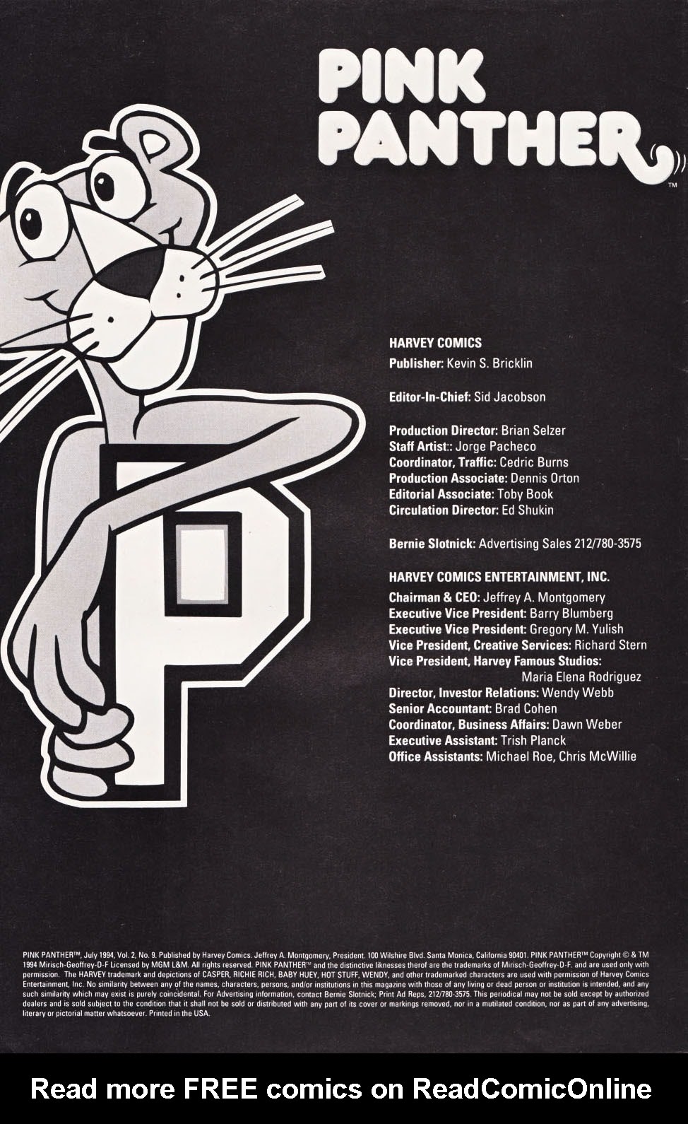 Read online Pink Panther comic -  Issue #9 - 2
