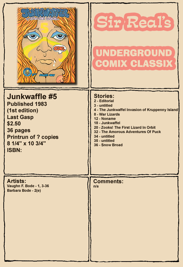 Read online Junkwaffel comic -  Issue #5 - 1