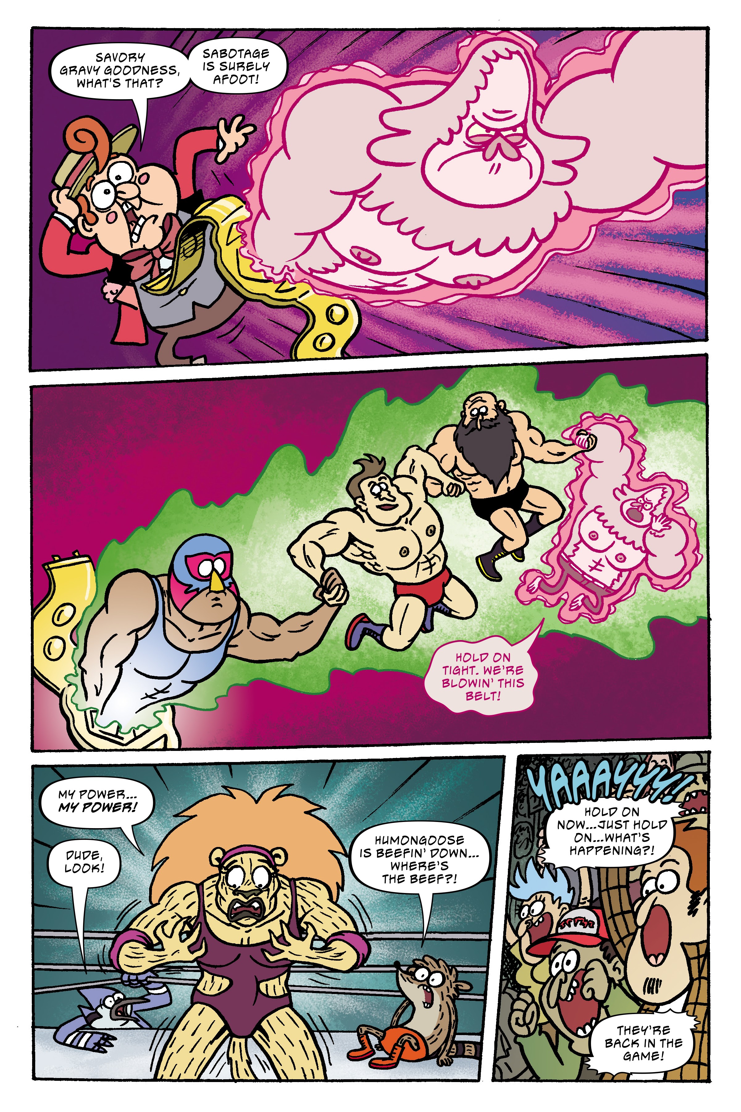 Read online Regular Show: Wrasslesplosion comic -  Issue # TPB - 97
