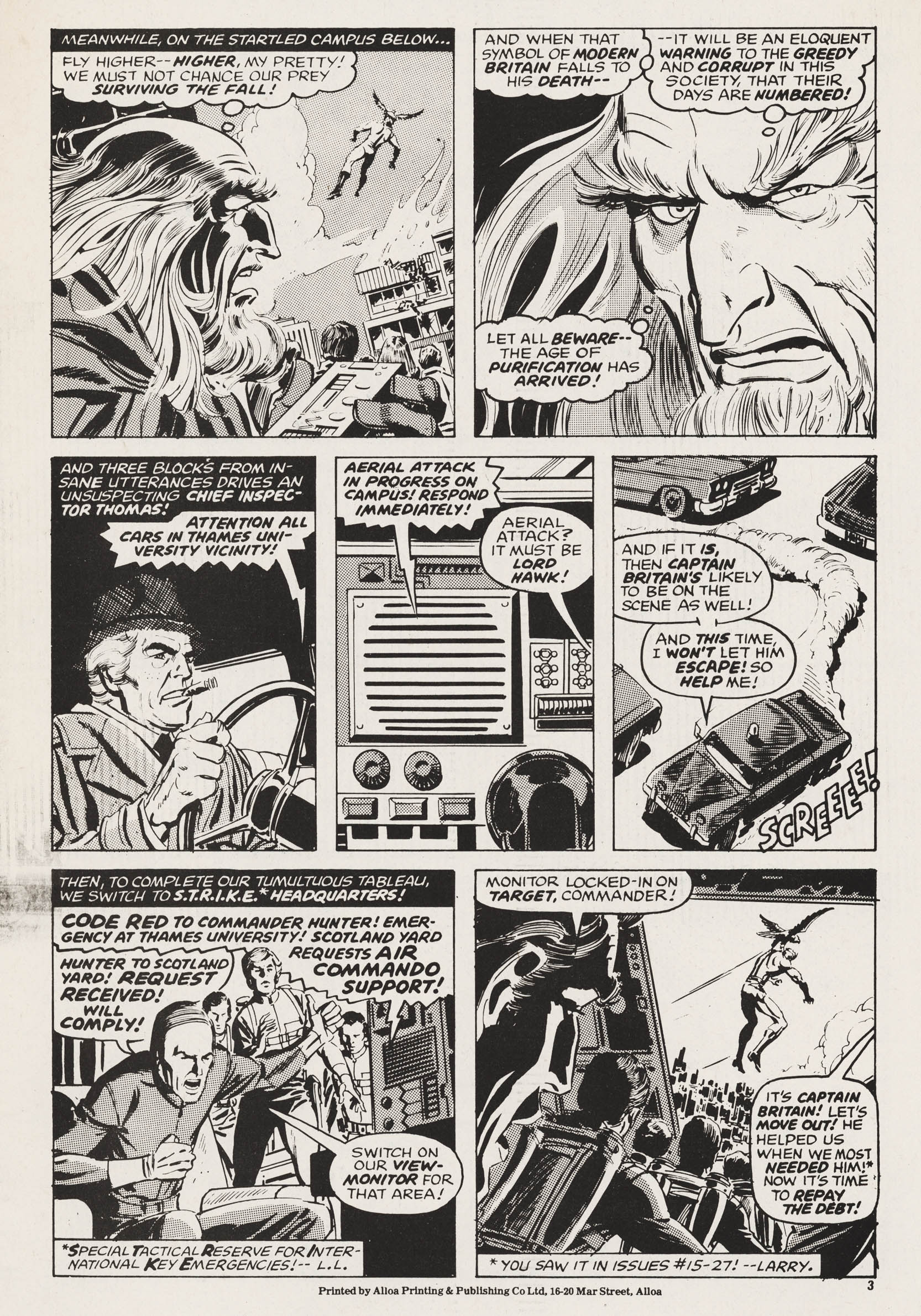 Read online Captain Britain (1976) comic -  Issue #32 - 3
