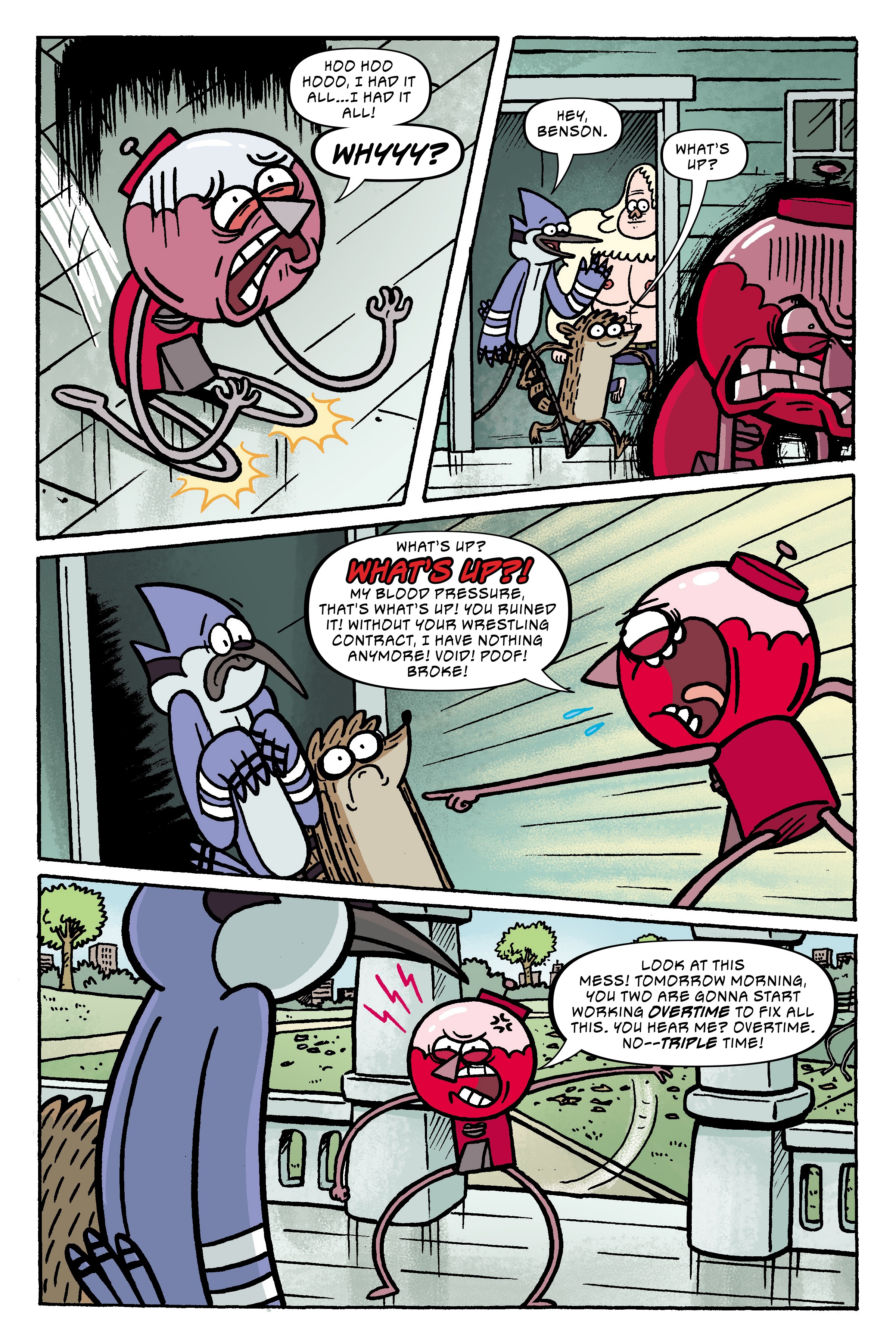 Read online Regular Show: Wrasslesplosion comic -  Issue # TPB - 114