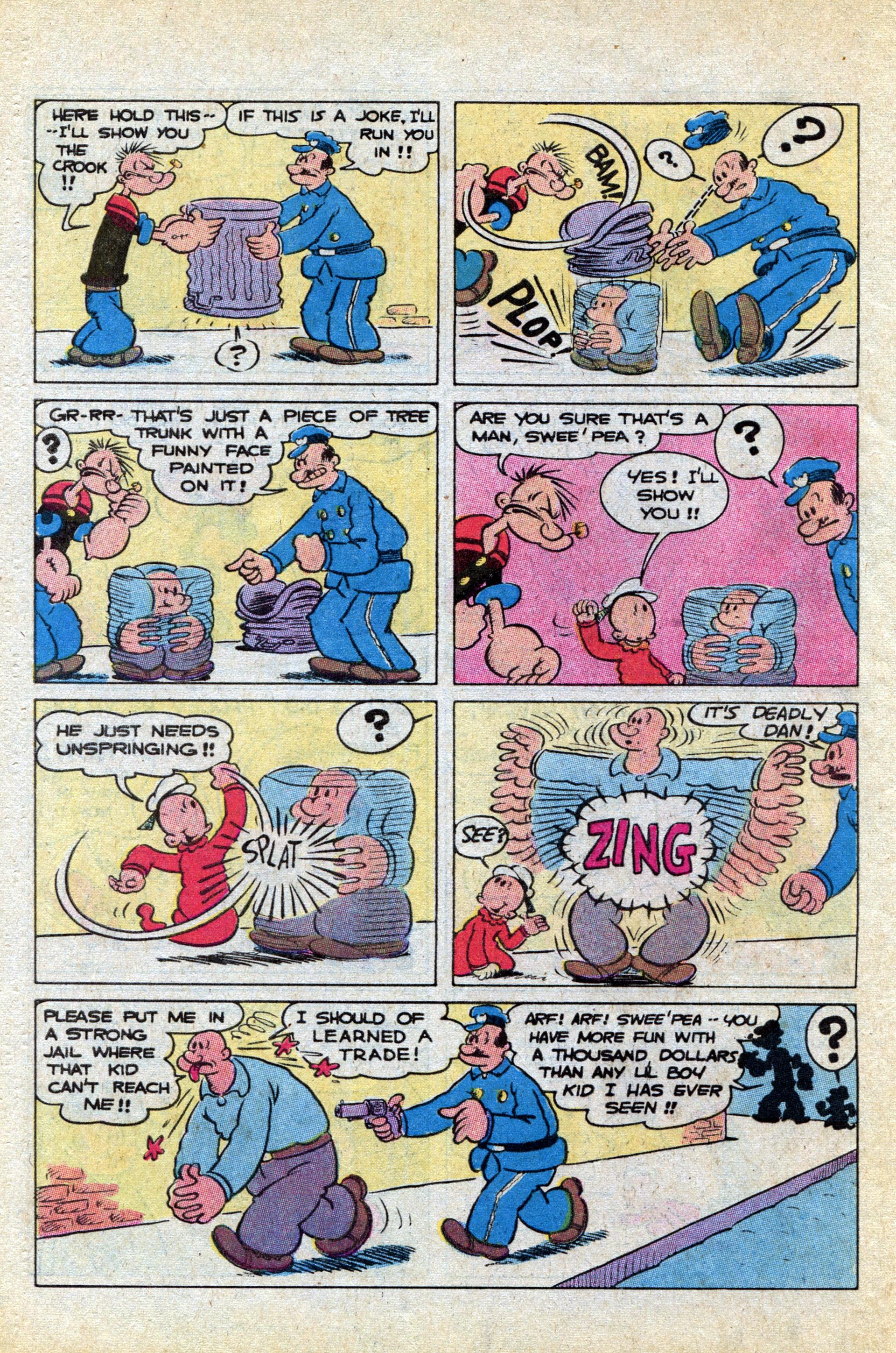 Read online Popeye (1948) comic -  Issue #167 - 34