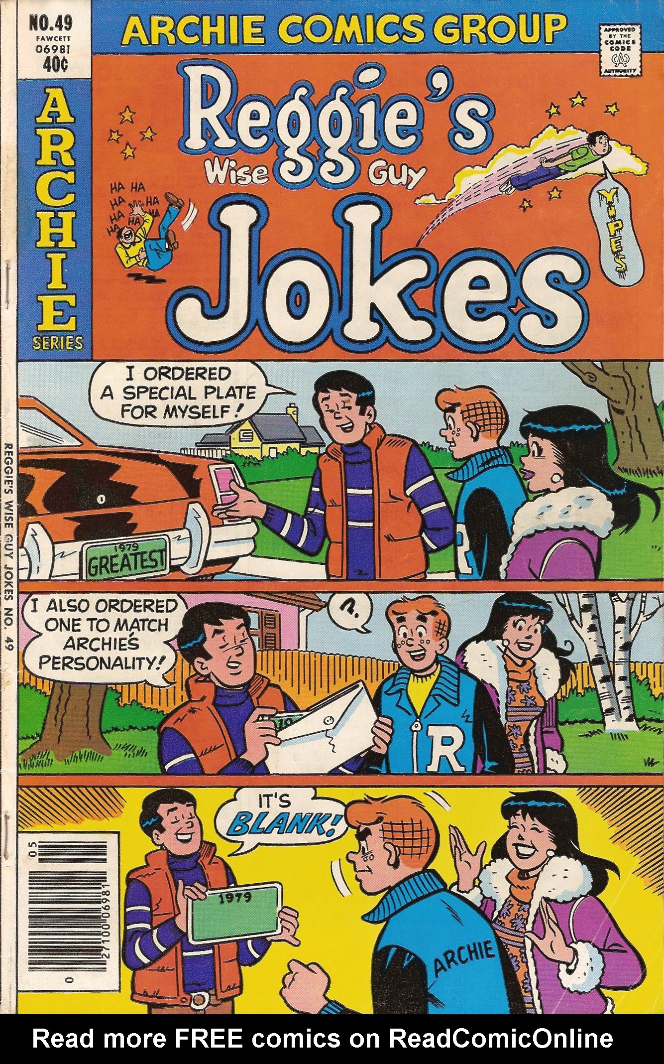 Read online Reggie's Wise Guy Jokes comic -  Issue #49 - 1