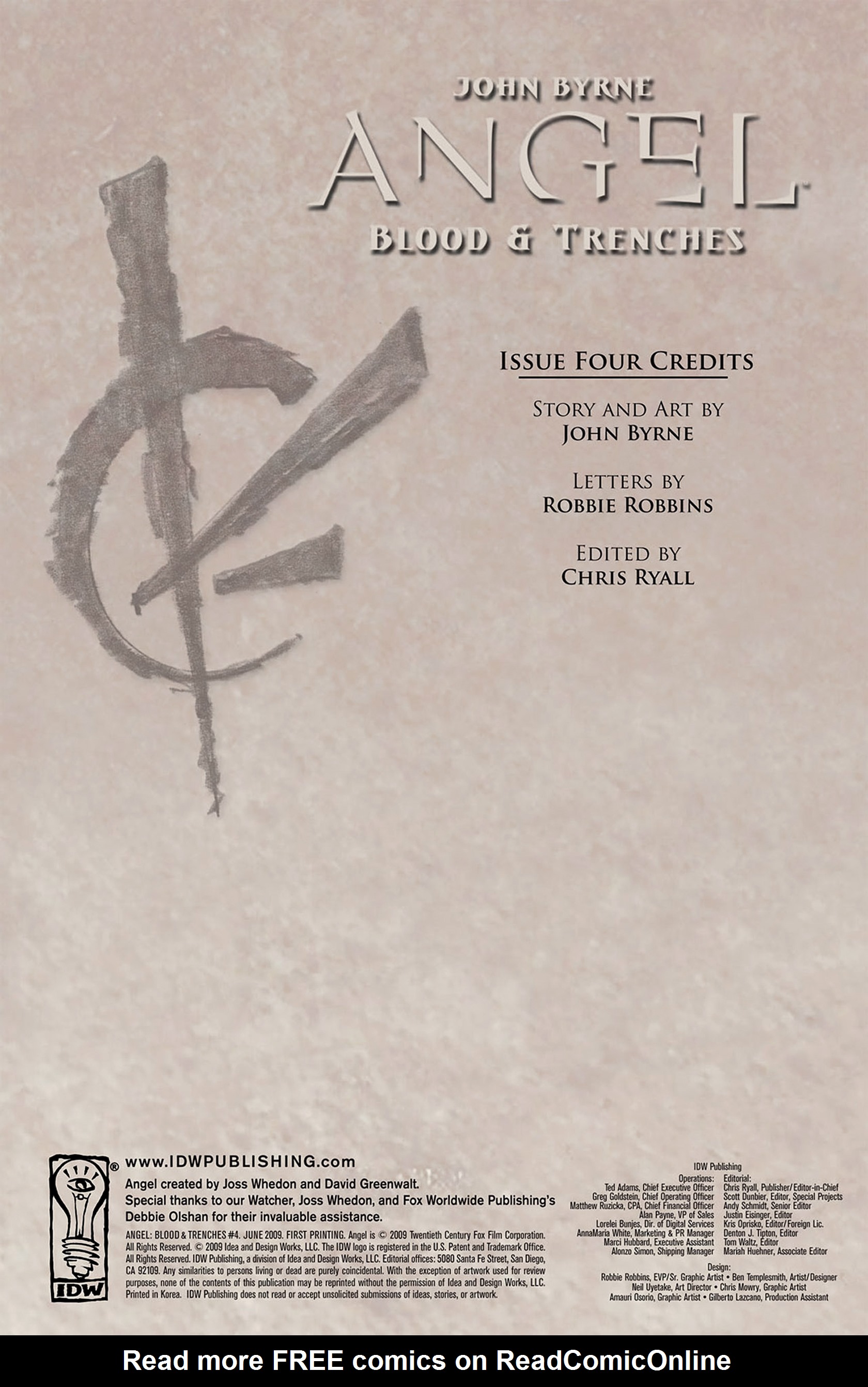 Read online Angel: Blood & Trenches comic -  Issue #4 - 3