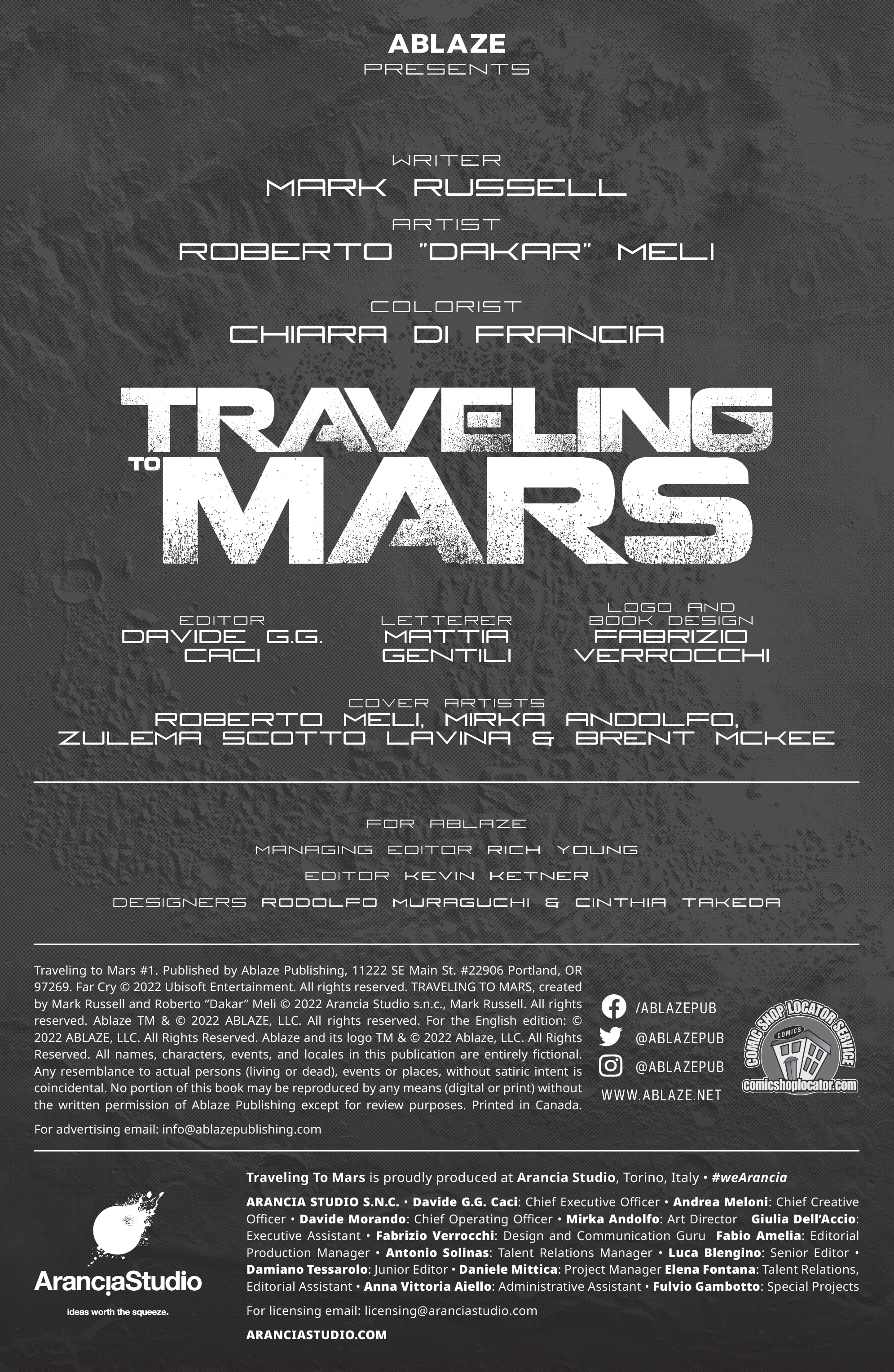 Read online Traveling To Mars comic -  Issue #1 - 2