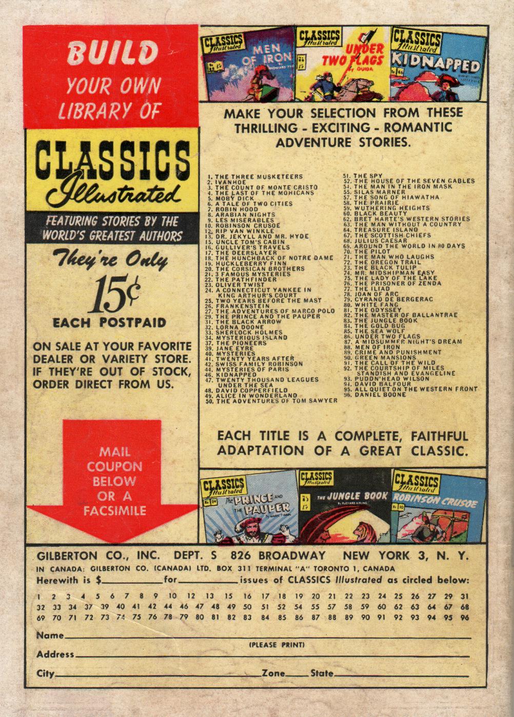 Read online Classics Illustrated comic -  Issue #97 - 52