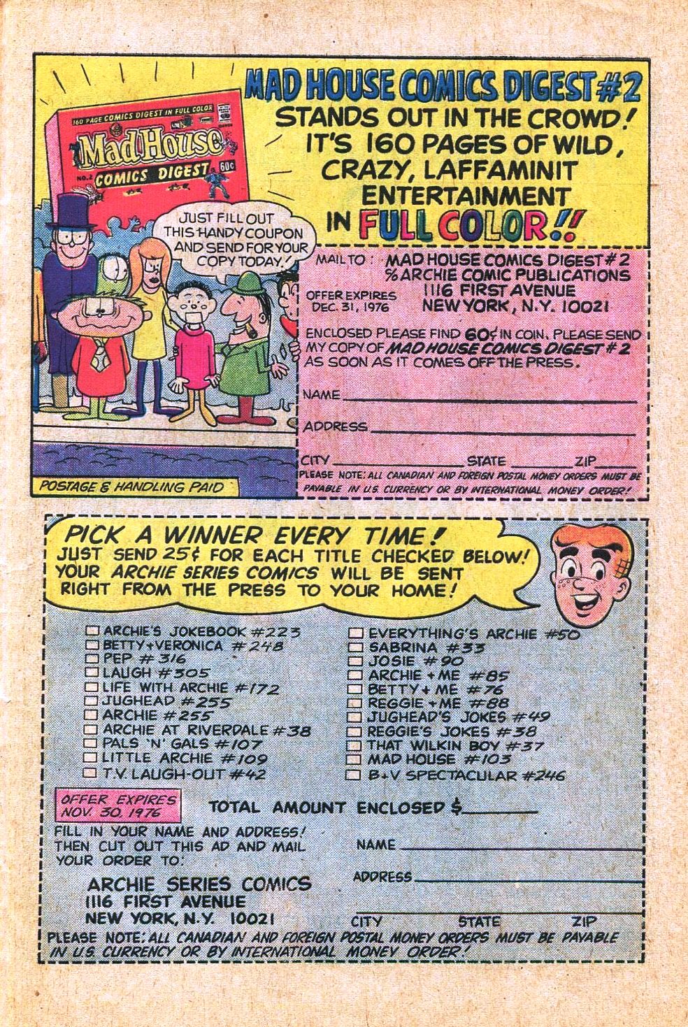 Read online Jughead's Jokes comic -  Issue #49 - 27