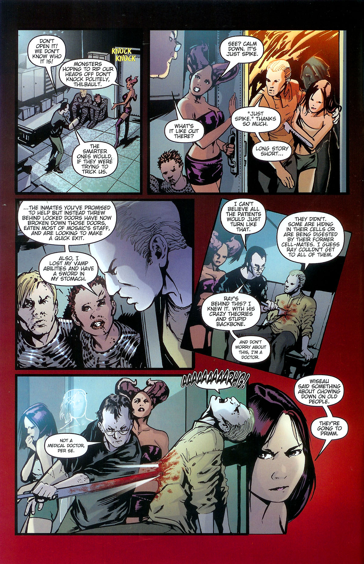 Read online Spike: Asylum comic -  Issue #5 - 6