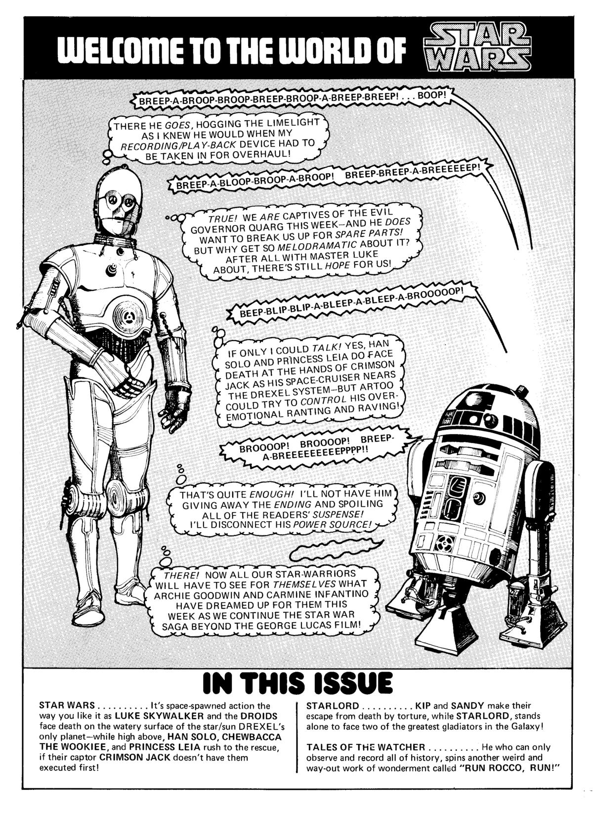 Read online Star Wars Weekly comic -  Issue #24 - 2