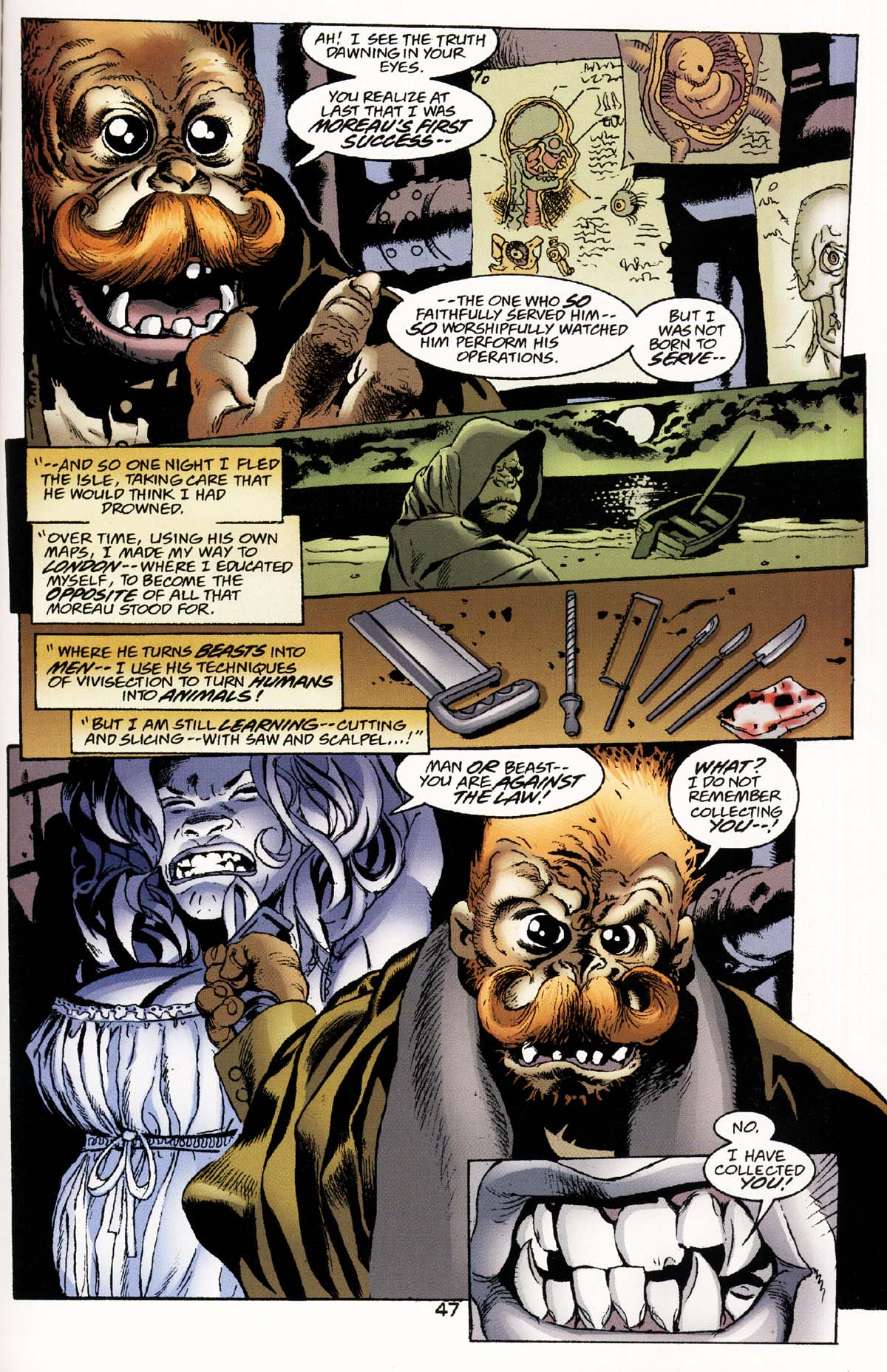 Read online JLA: The Island of Doctor Moreau comic -  Issue # Full - 49