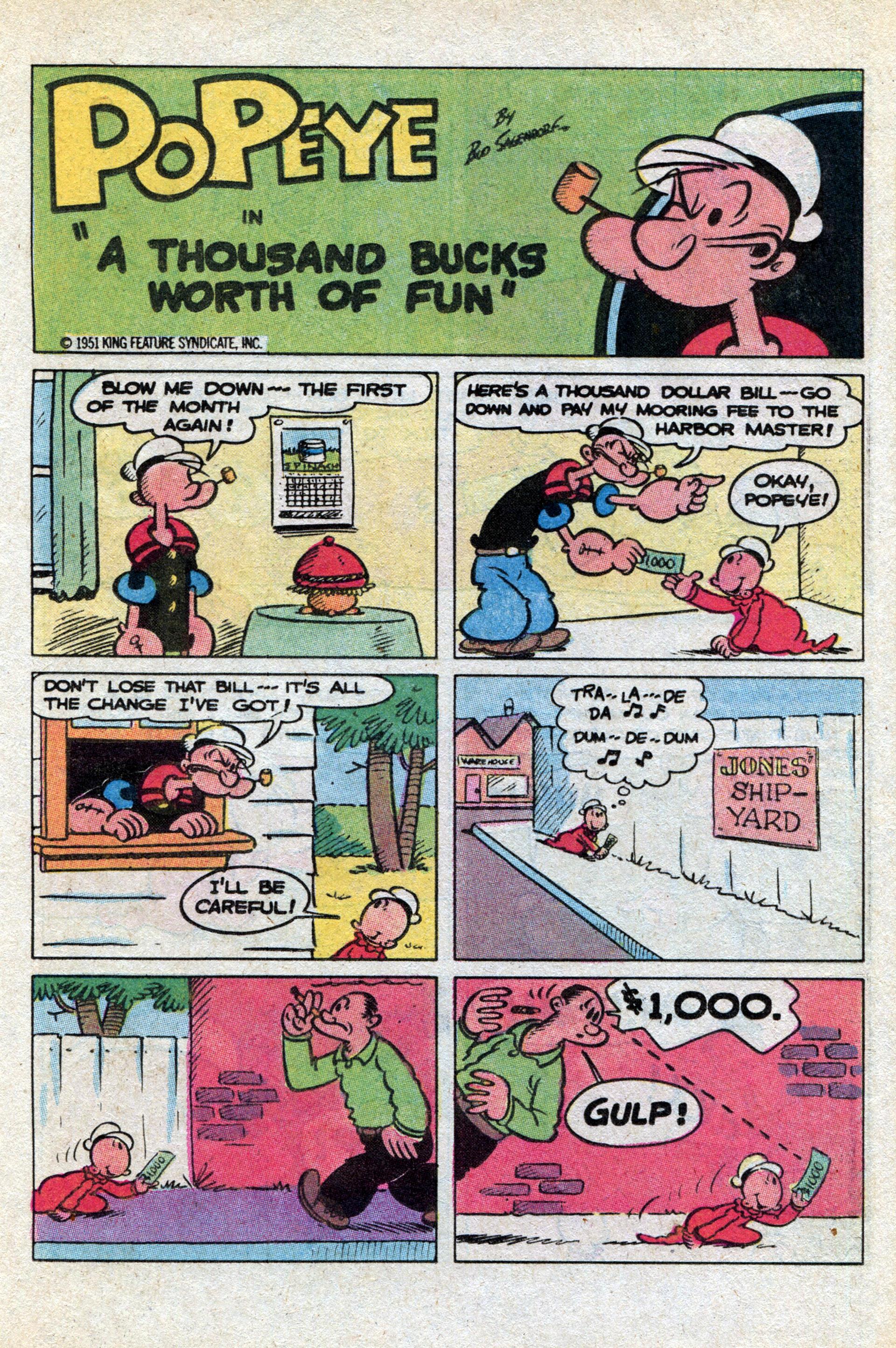 Read online Popeye (1948) comic -  Issue #167 - 25