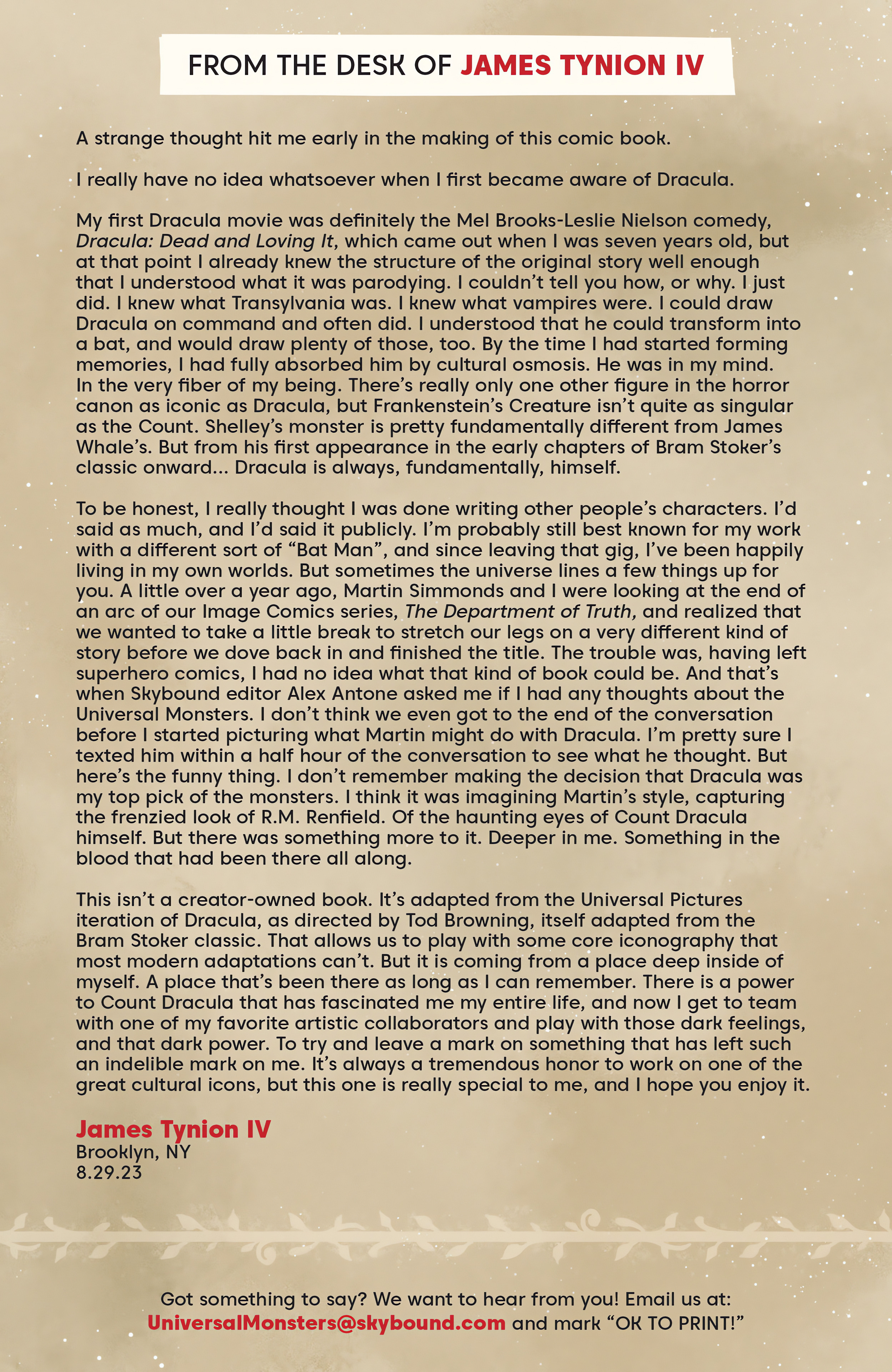 Read online Universal Monsters: Dracula comic -  Issue #1 - 25