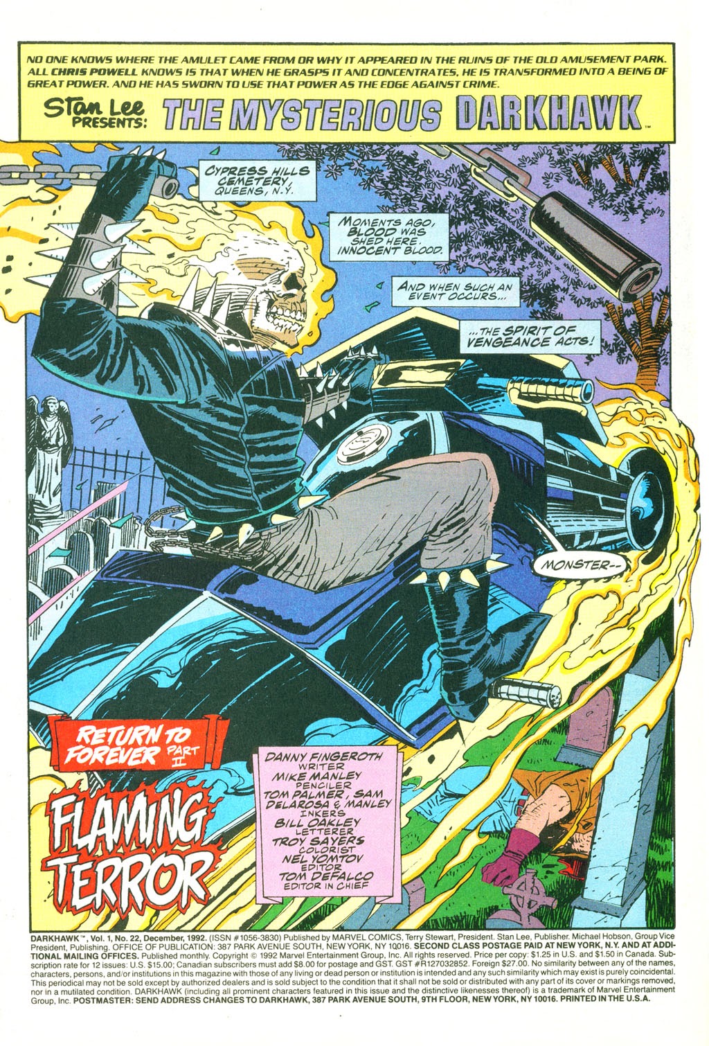 Read online Darkhawk (1991) comic -  Issue #22 - 2