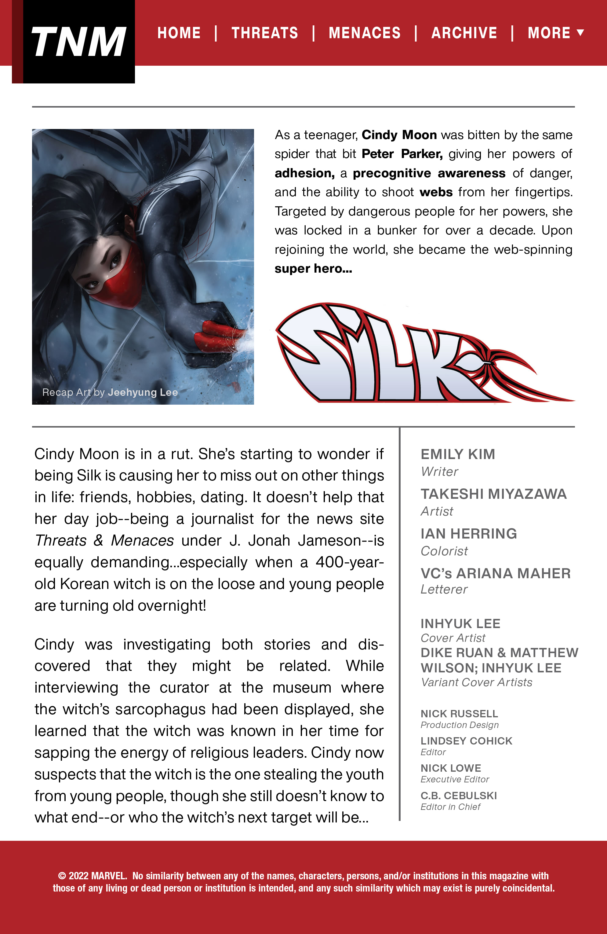 Read online Silk (2022) comic -  Issue #3 - 2
