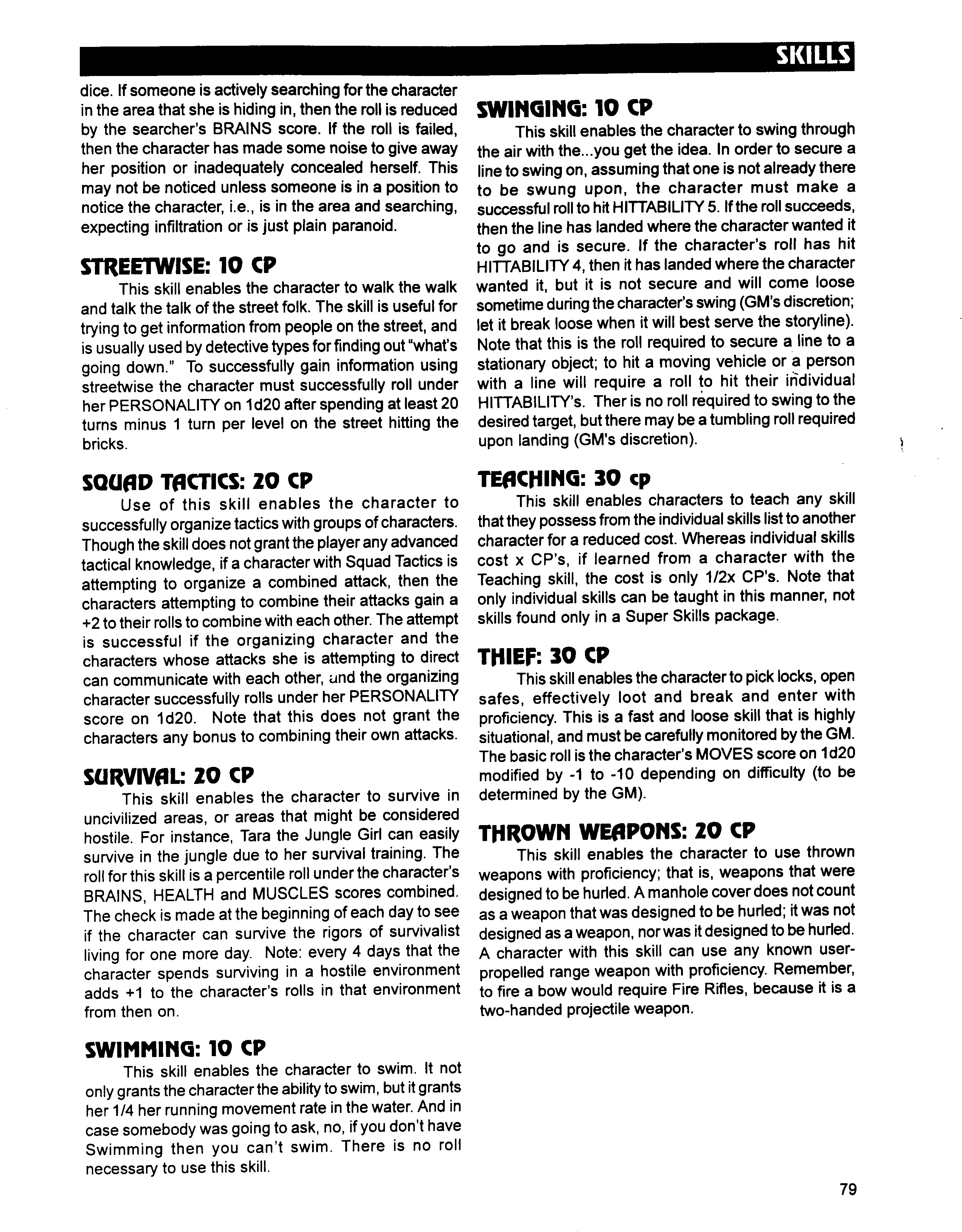 Read online Superbabes: The Femforce Role-Playing Game comic -  Issue # TPB - 81