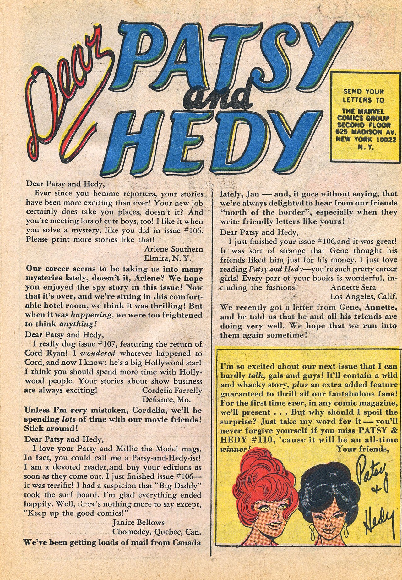 Read online Patsy and Hedy comic -  Issue #109 - 29