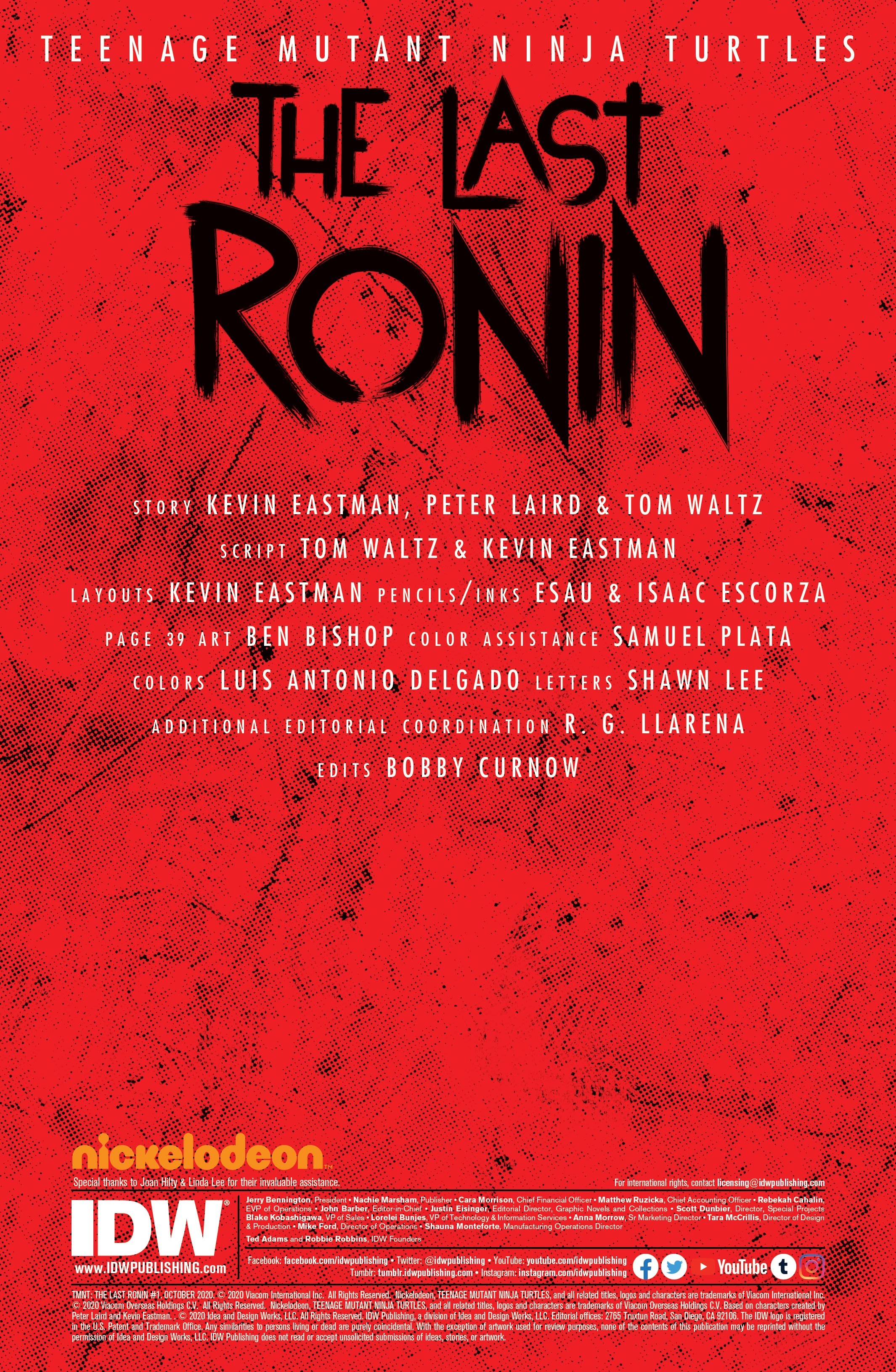 Read online Teenage Mutant Ninja Turtles: The Last Ronin comic -  Issue #1 - 2