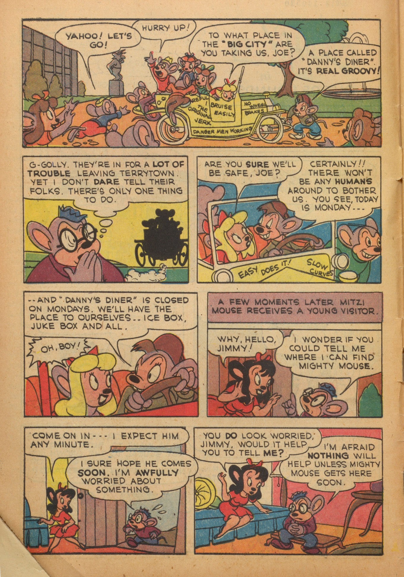 Read online Paul Terry's Mighty Mouse Comics comic -  Issue #6 - 8