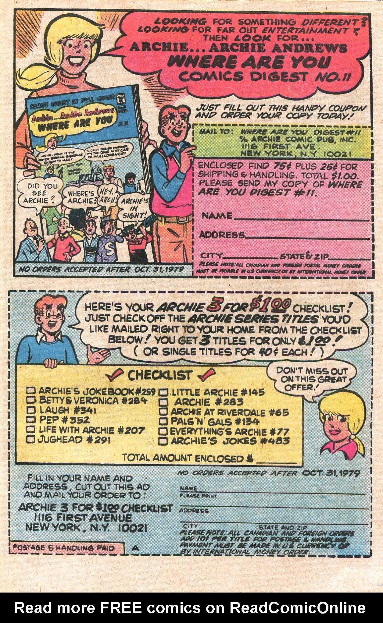 Read online Jughead's Jokes comic -  Issue #64 - 33