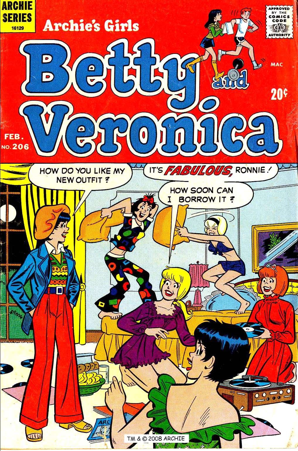 Read online Archie's Girls Betty and Veronica comic -  Issue #206 - 1
