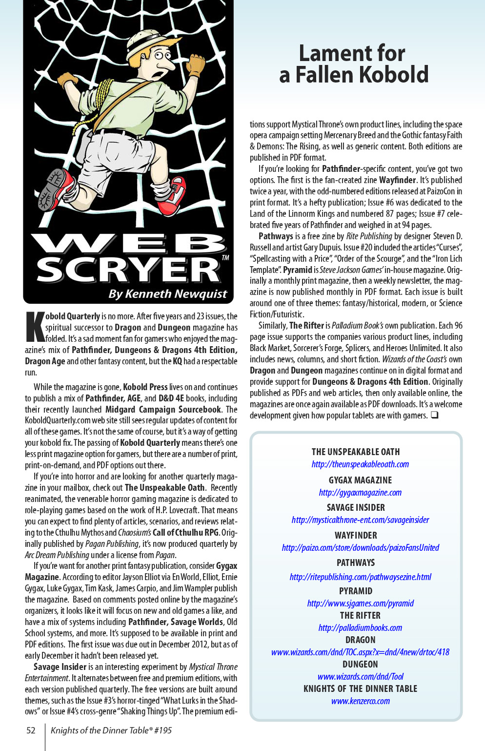 Read online Knights of the Dinner Table comic -  Issue #195 - 54