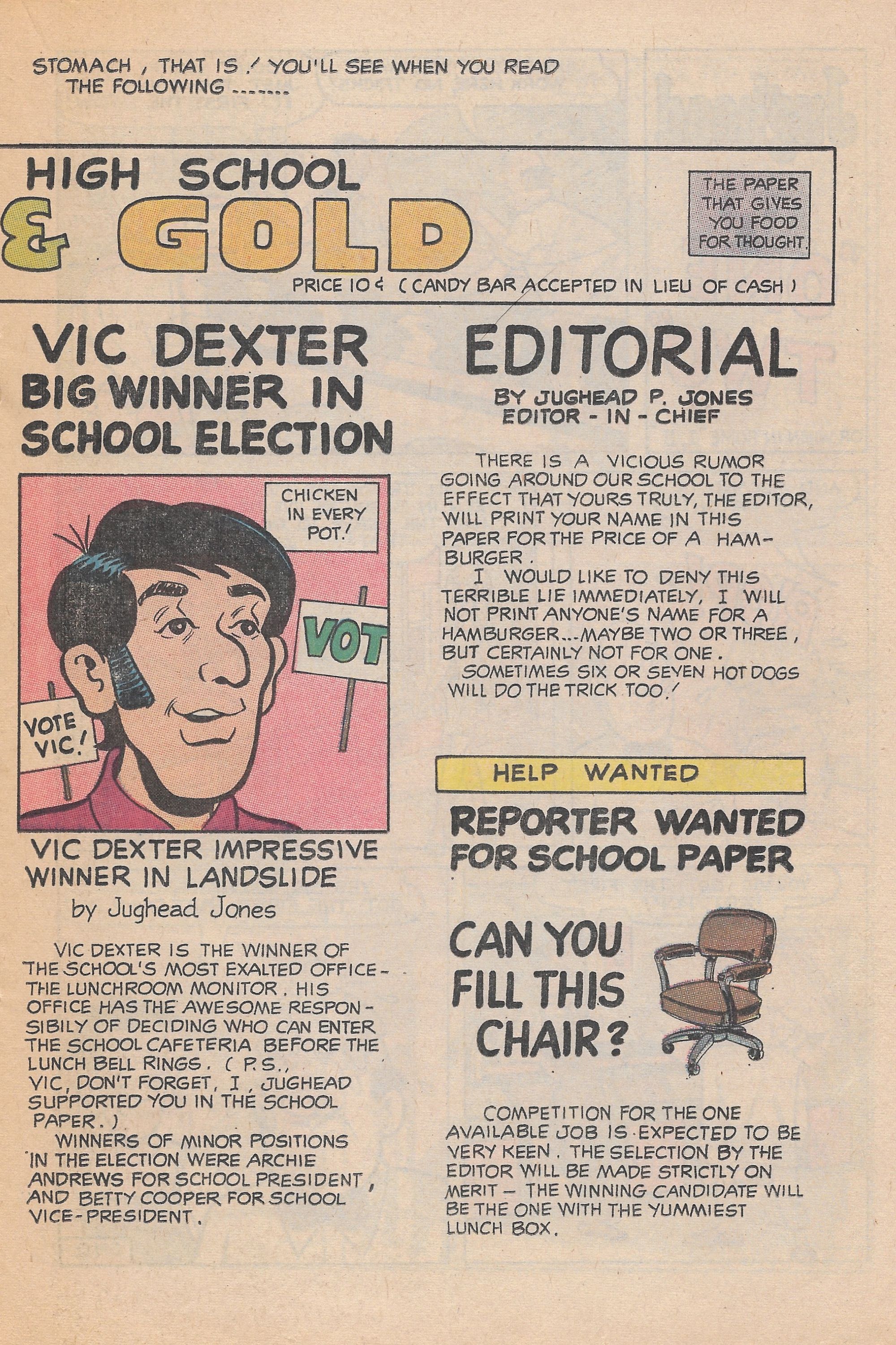 Read online Jughead's Jokes comic -  Issue #23 - 31