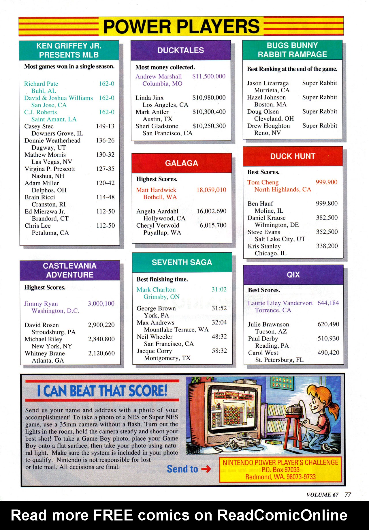 Read online Nintendo Power comic -  Issue #67 - 84