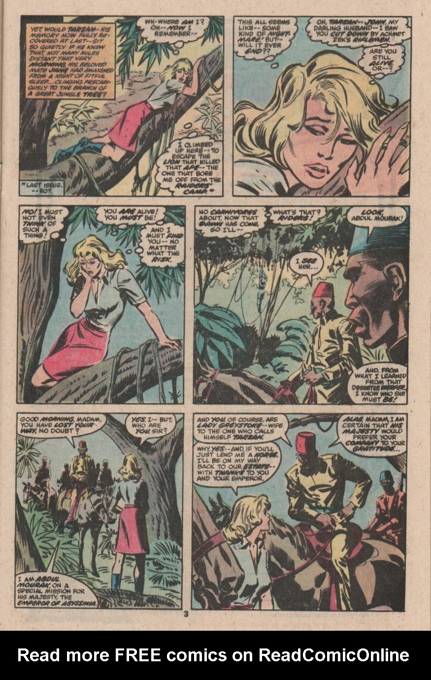 Read online Tarzan (1977) comic -  Issue #11 - 4