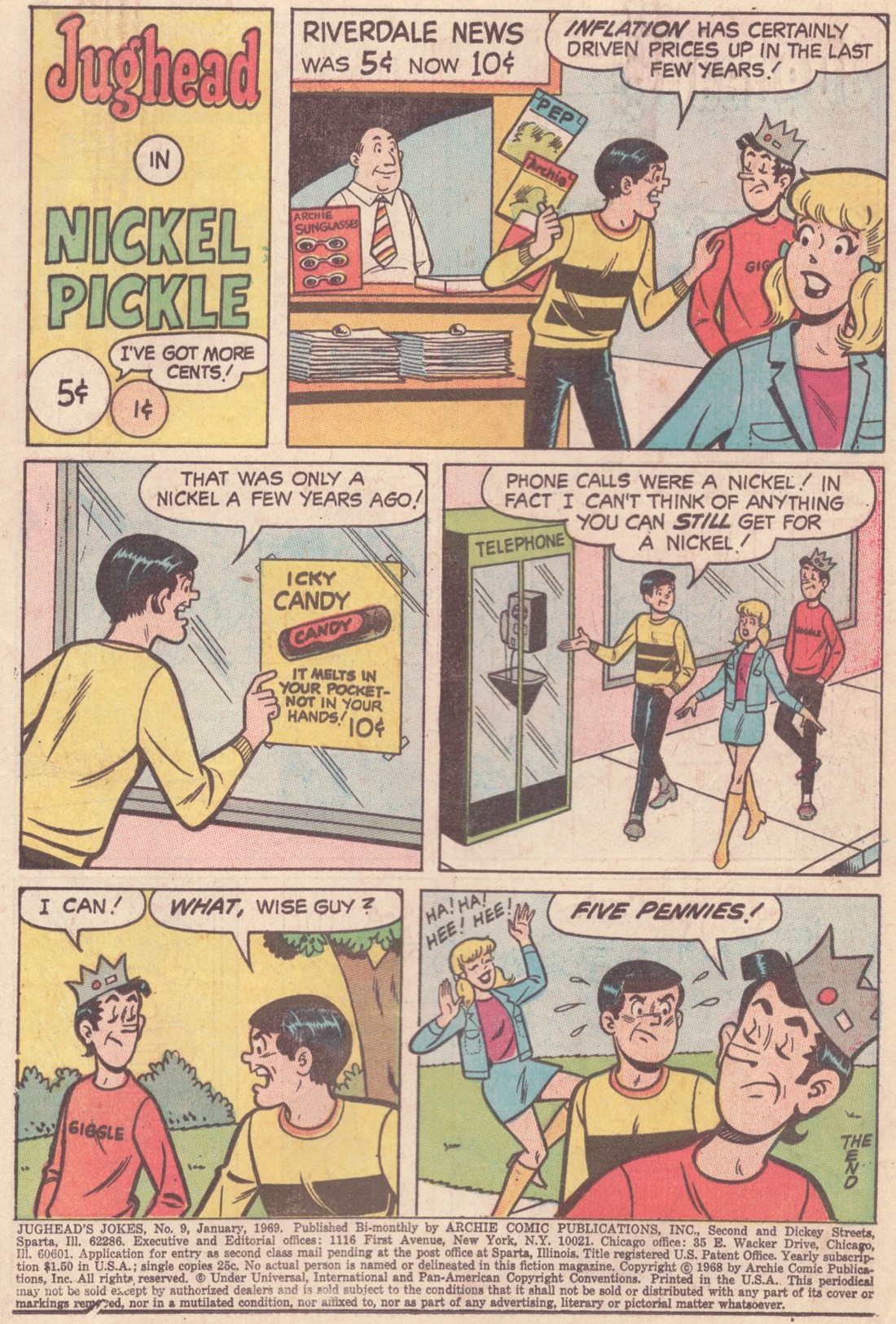 Read online Jughead's Jokes comic -  Issue #9 - 3
