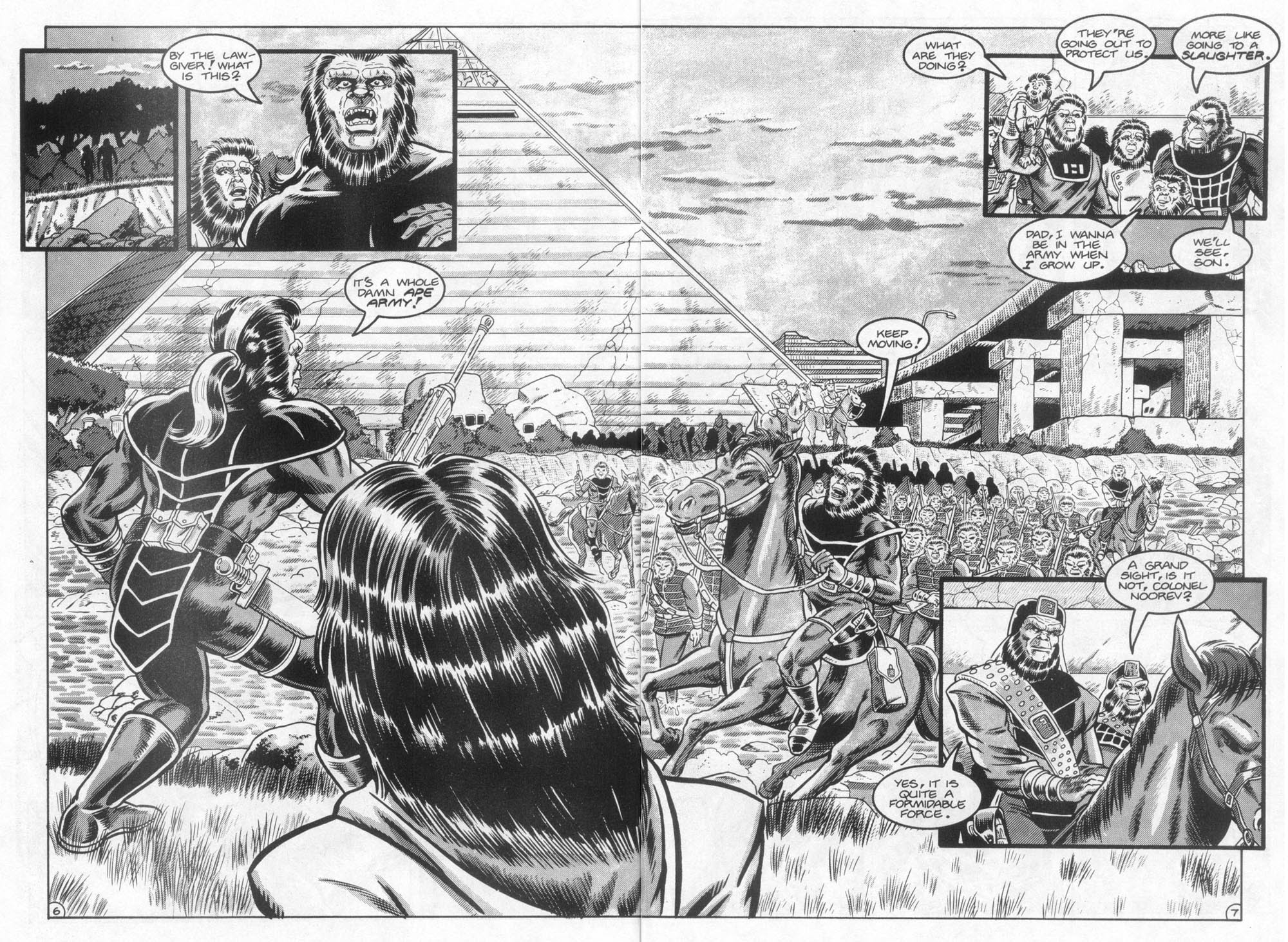 Read online Planet of the Apes: Blood of the Apes comic -  Issue #4 - 8