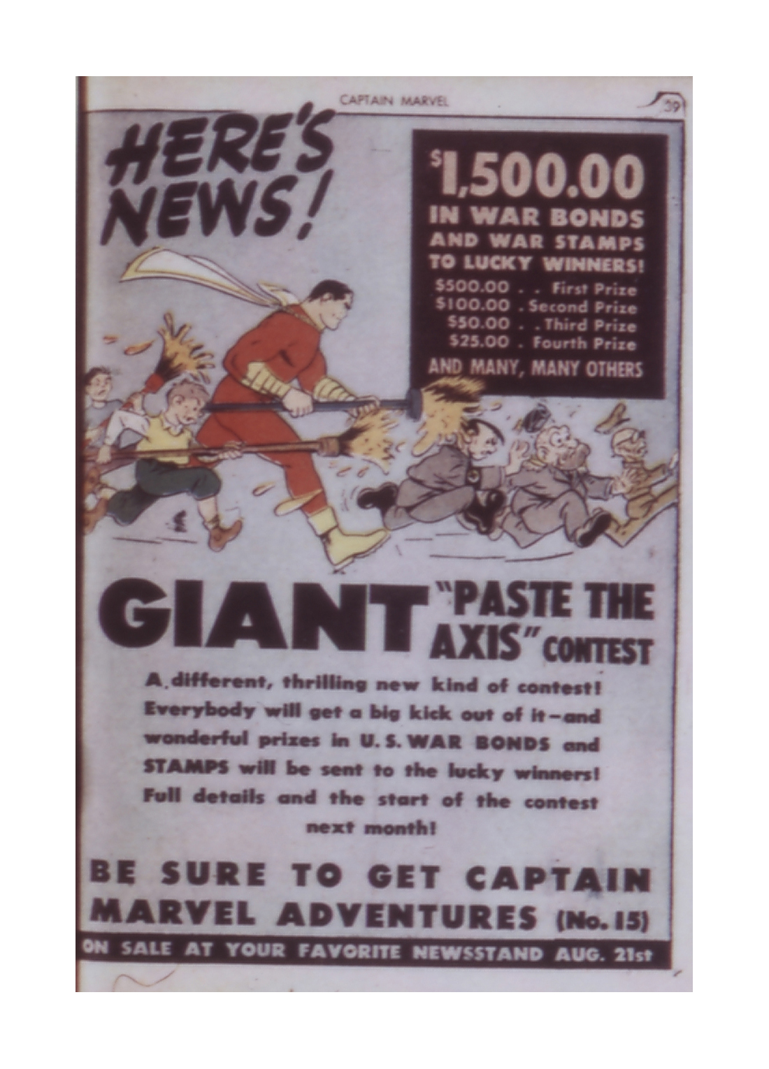 Read online Captain Marvel Adventures comic -  Issue #14 - 39