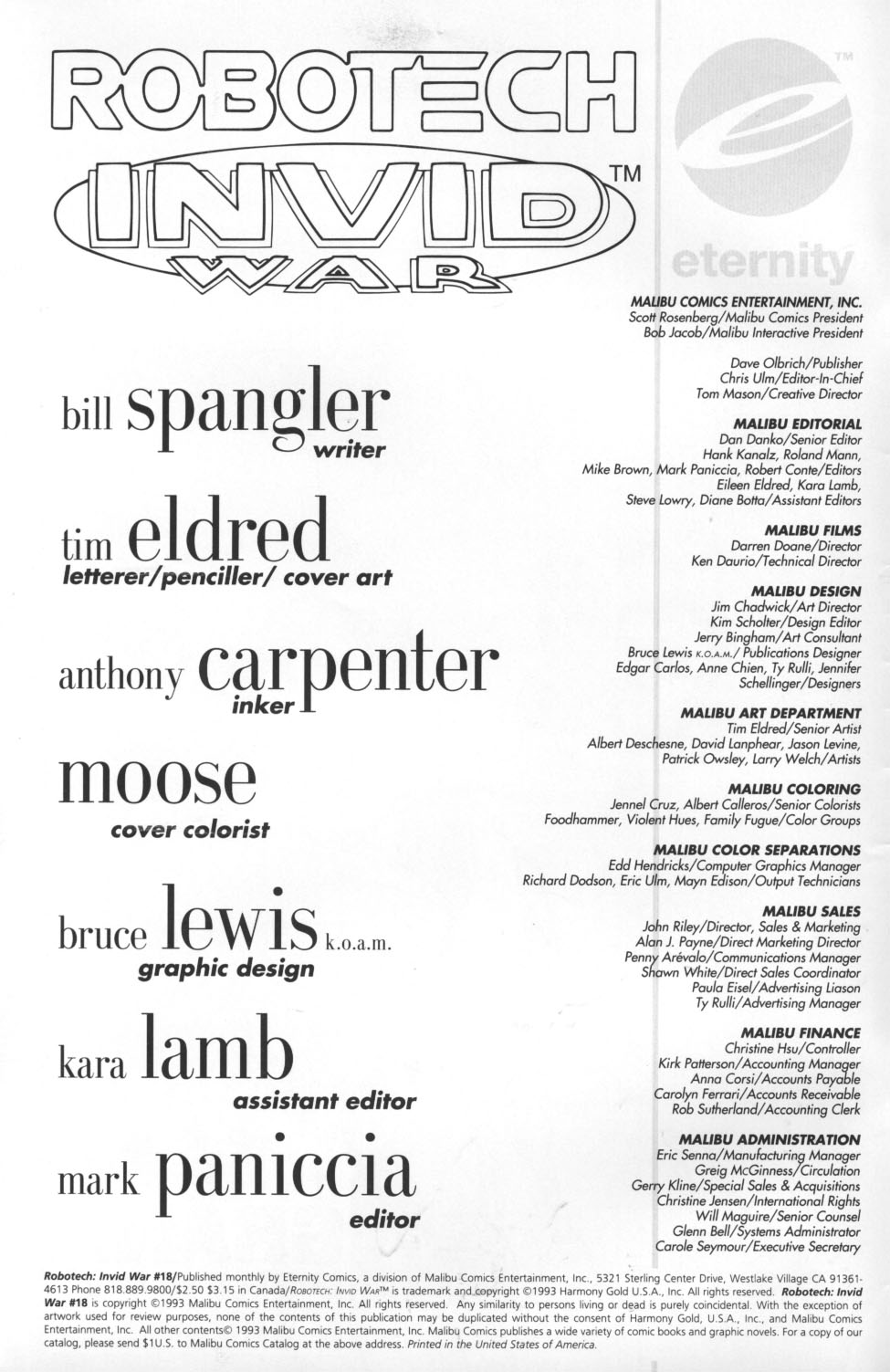 Read online Robotech: Invid War comic -  Issue #18 - 2