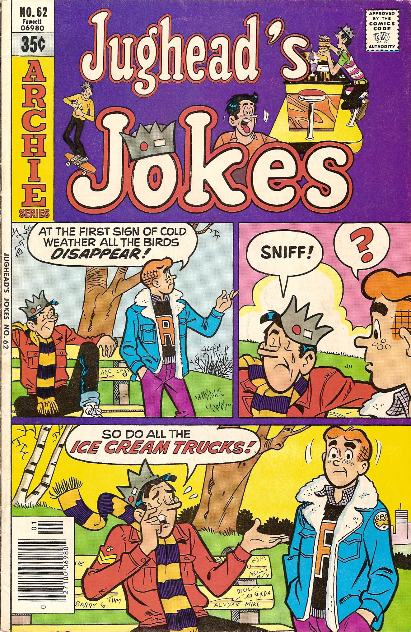 Read online Jughead's Jokes comic -  Issue #62 - 1