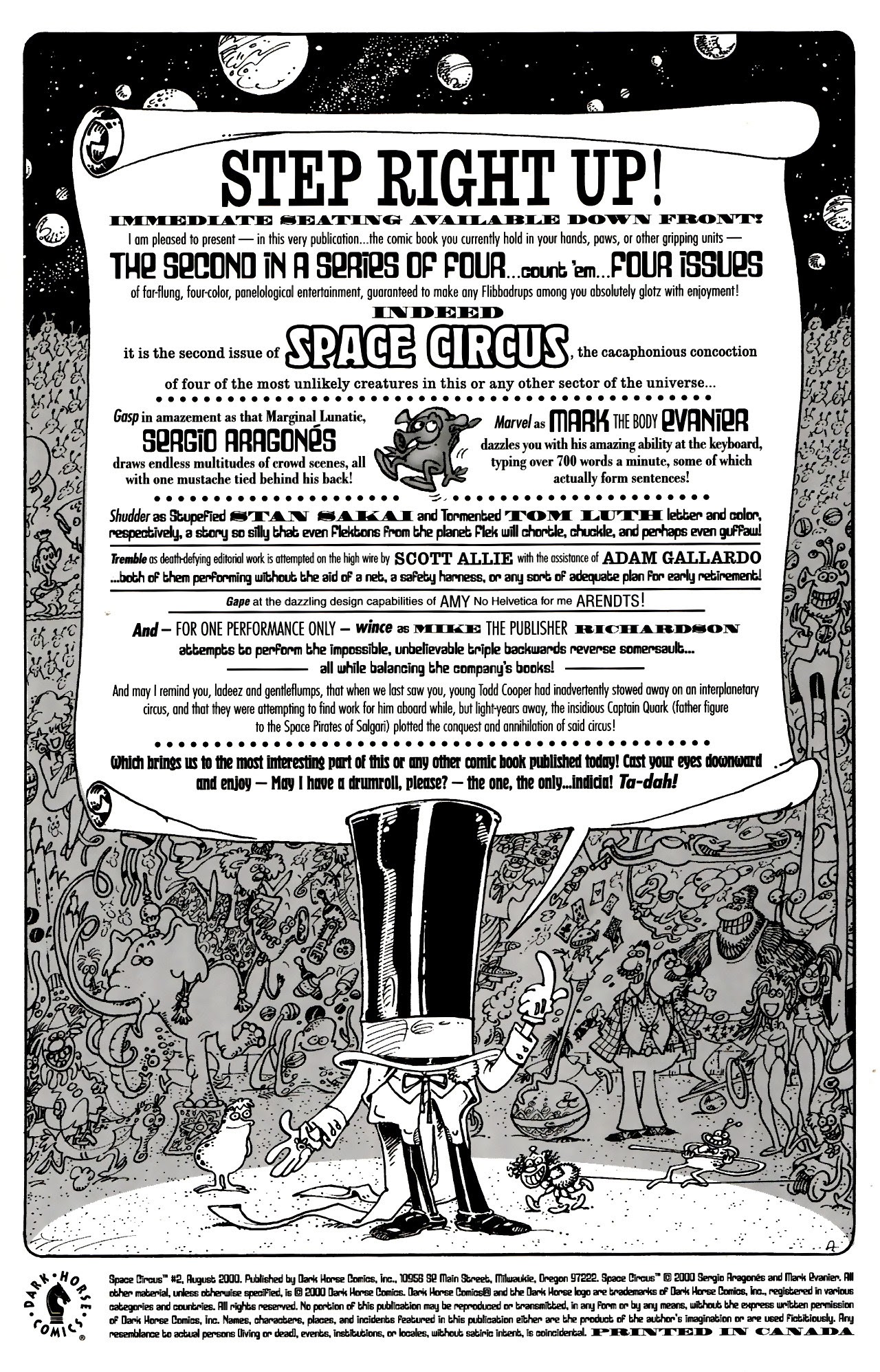 Read online Space Circus comic -  Issue #2 - 2