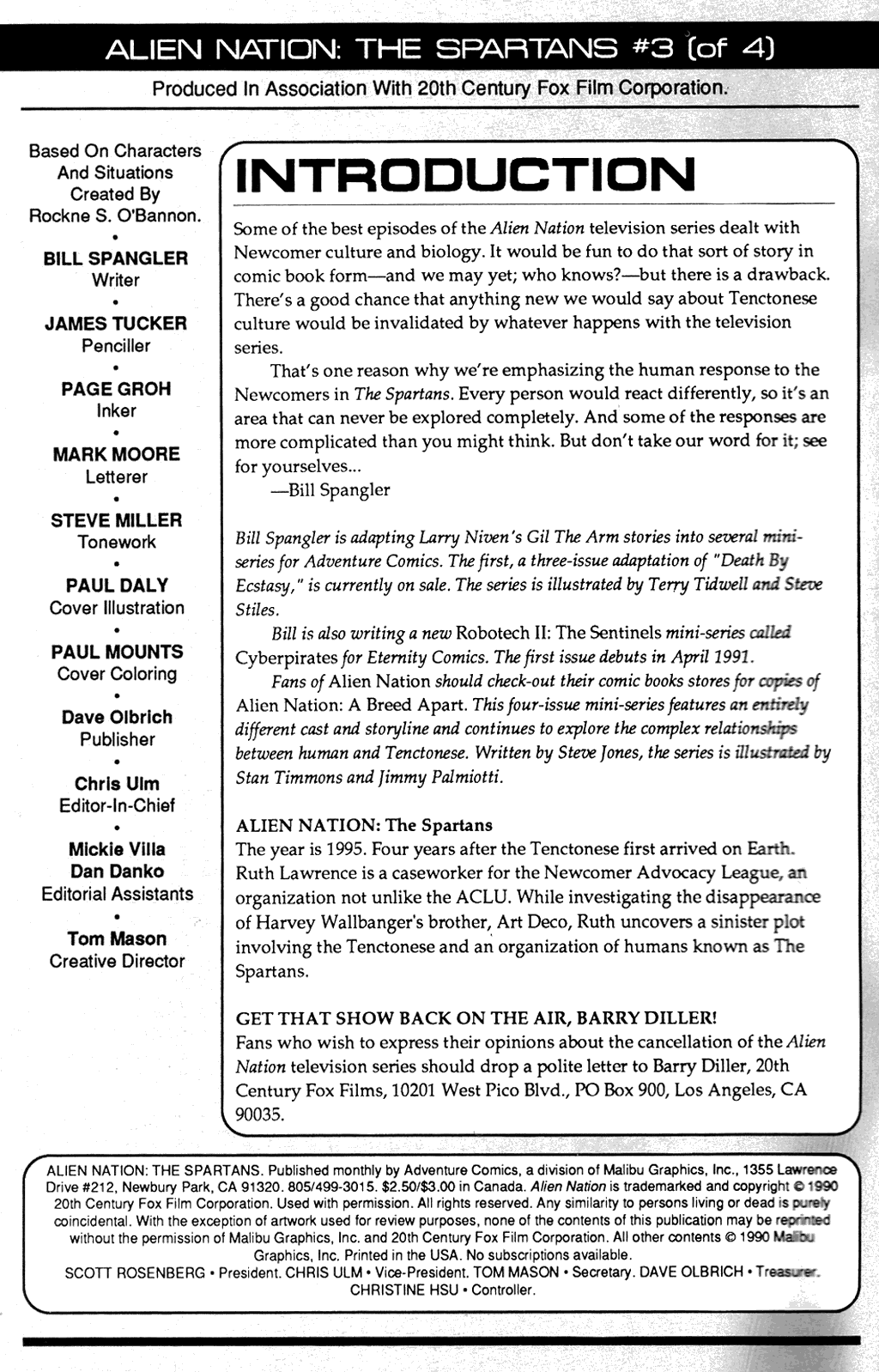 Read online Alien Nation: The Spartans comic -  Issue #3 - 2