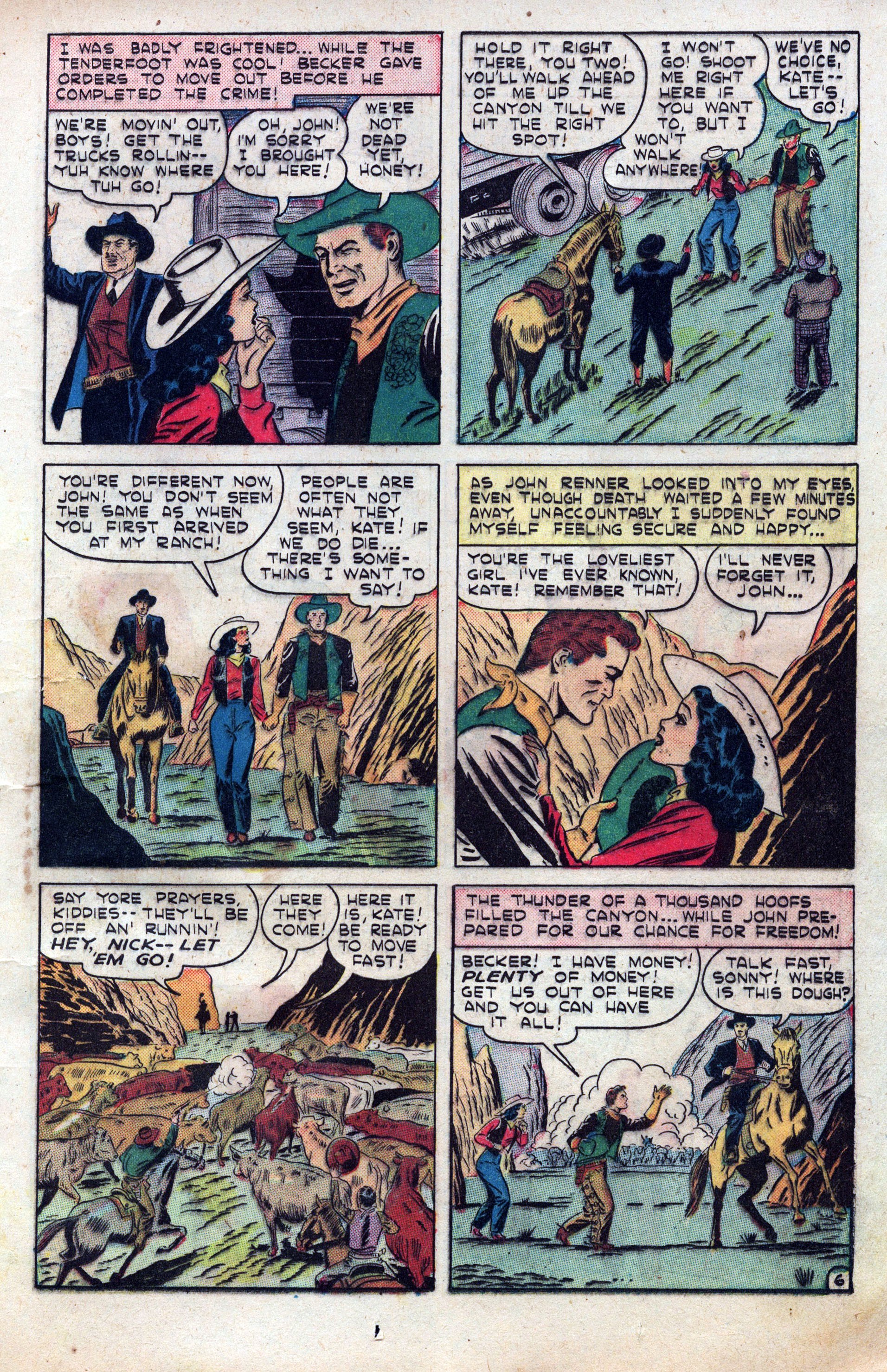 Read online Cowboy Romances comic -  Issue #2 - 21
