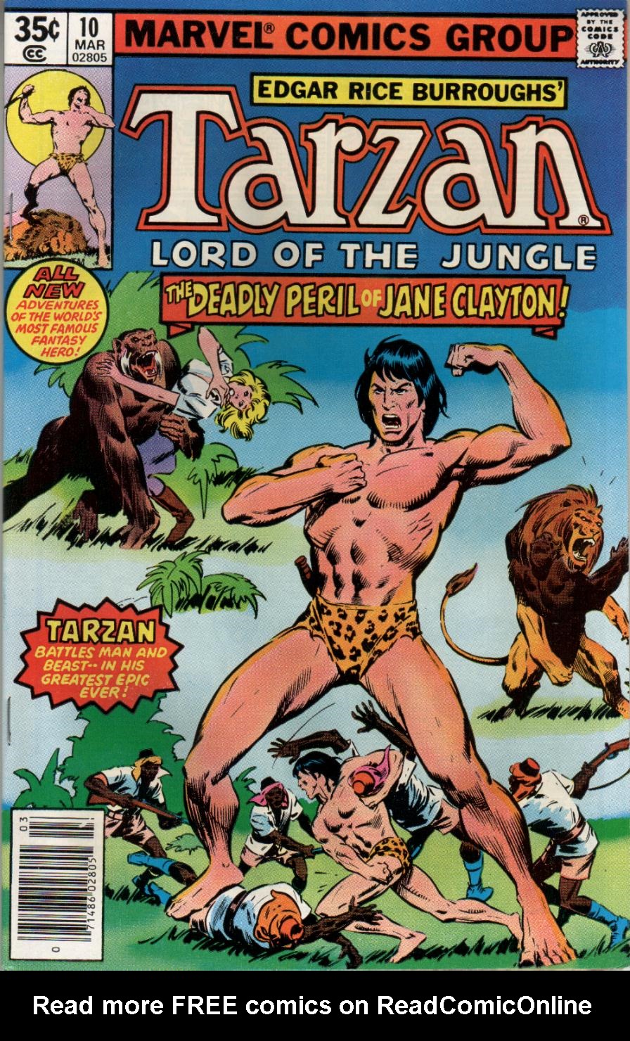 Read online Tarzan (1977) comic -  Issue #10 - 1