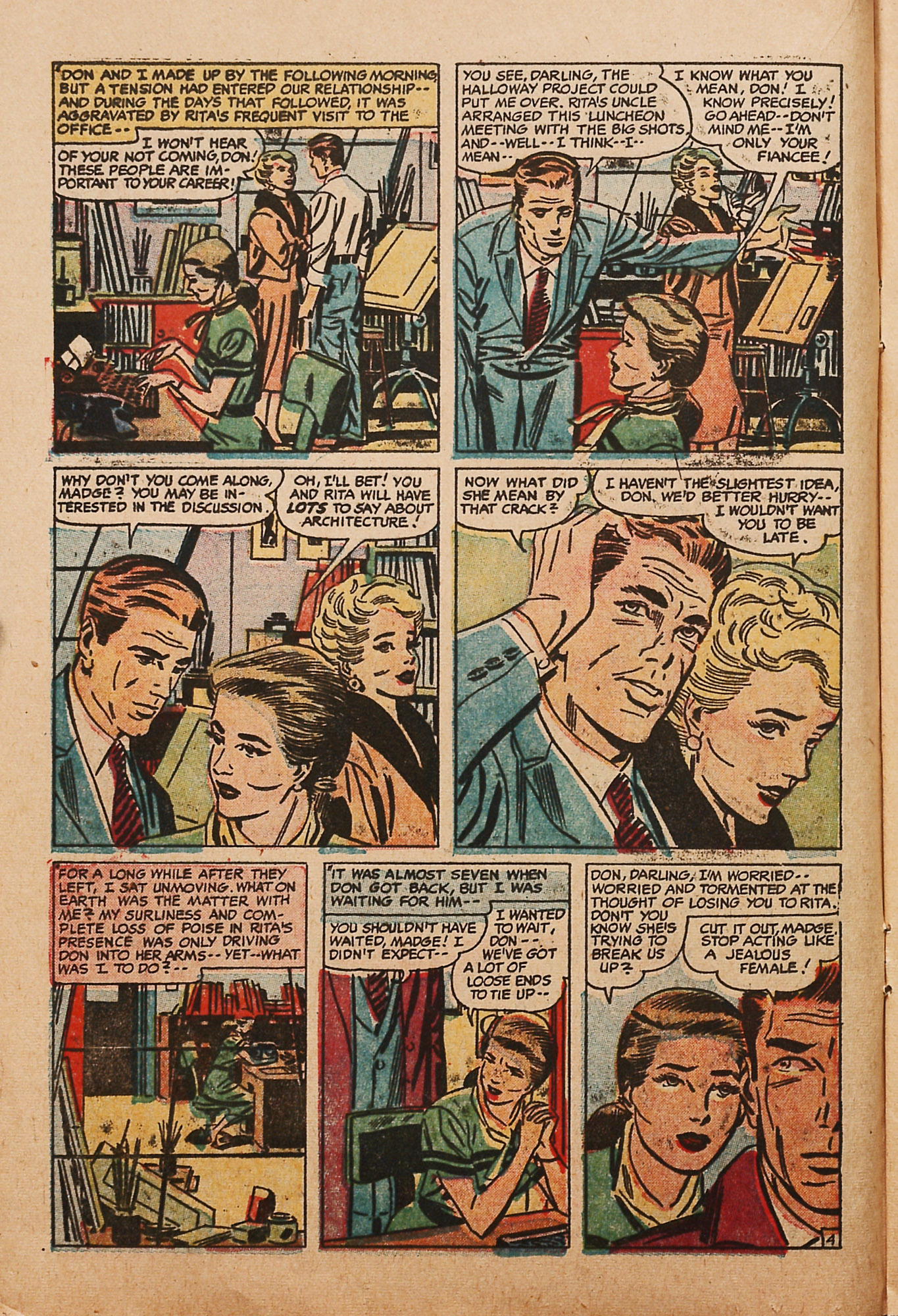 Read online Young Love (1949) comic -  Issue #67 - 16
