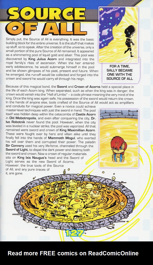 Read online Sonic the Hedgehog: The Complete Sonic Comic Encyclopedia comic -  Issue # TPB - 129
