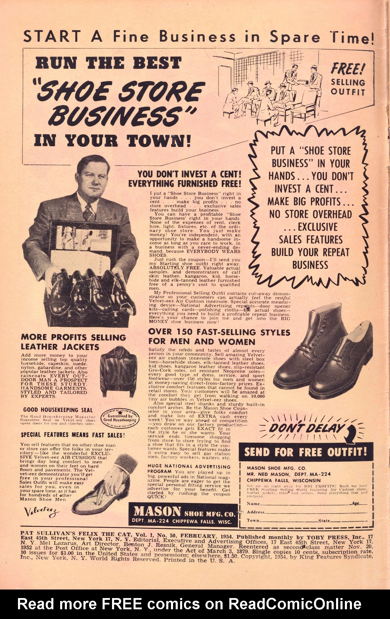 Read online Felix the Cat (1951) comic -  Issue #50 - 2