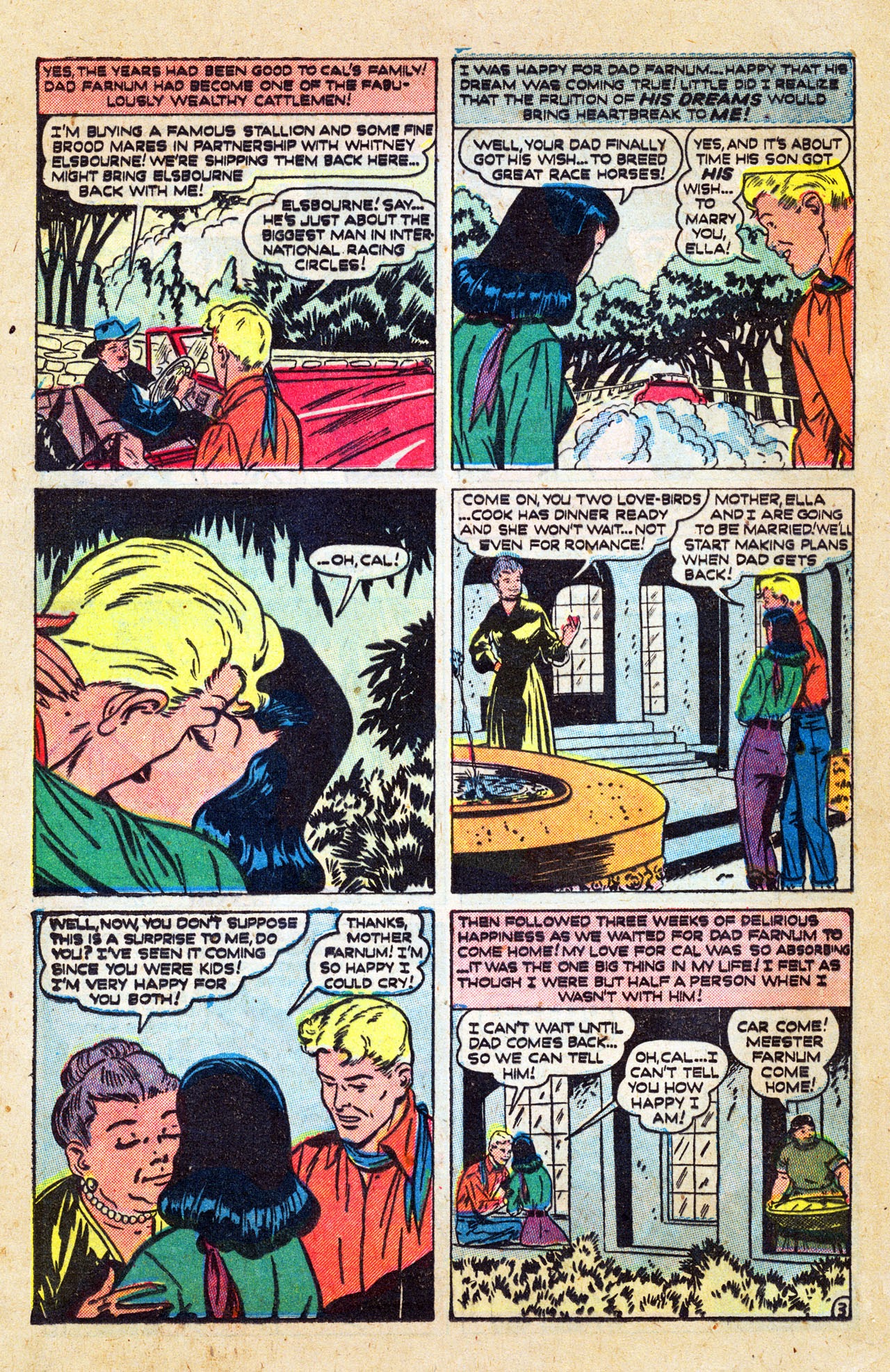 Read online Cowboy Romances comic -  Issue #1 - 36