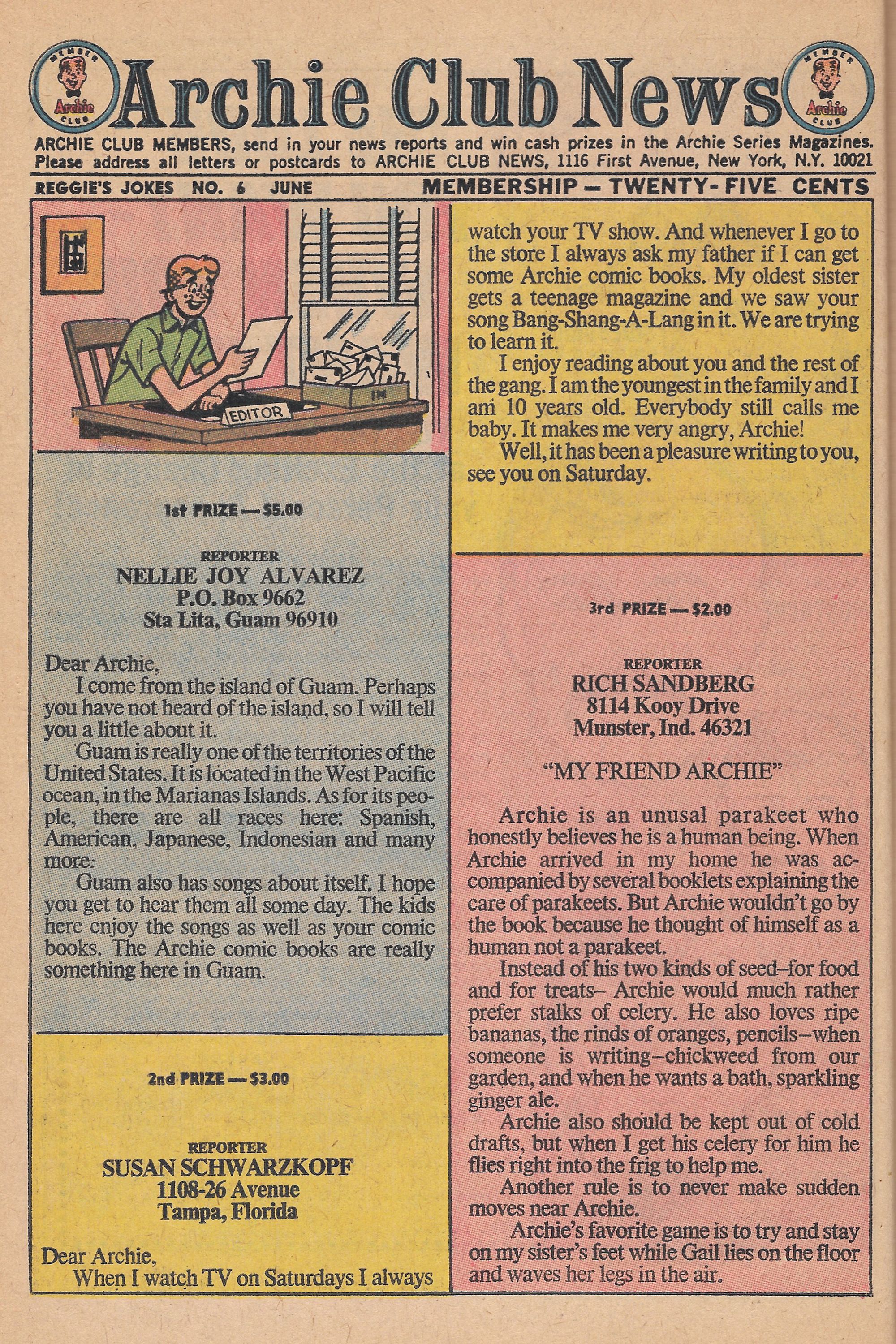 Read online Reggie's Wise Guy Jokes comic -  Issue #6 - 36