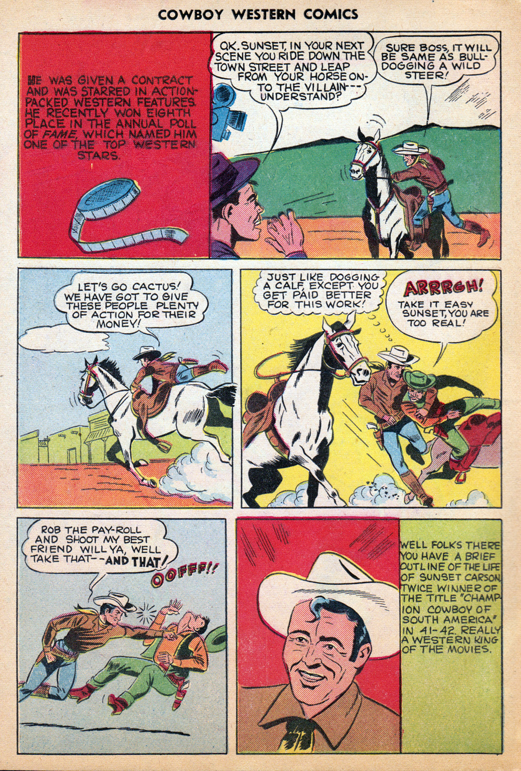Read online Cowboy Western Comics (1948) comic -  Issue #29 - 34