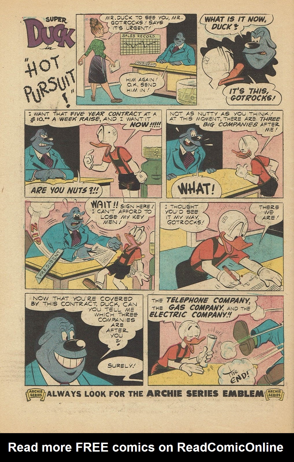 Read online Super Duck Comics comic -  Issue #67 - 34