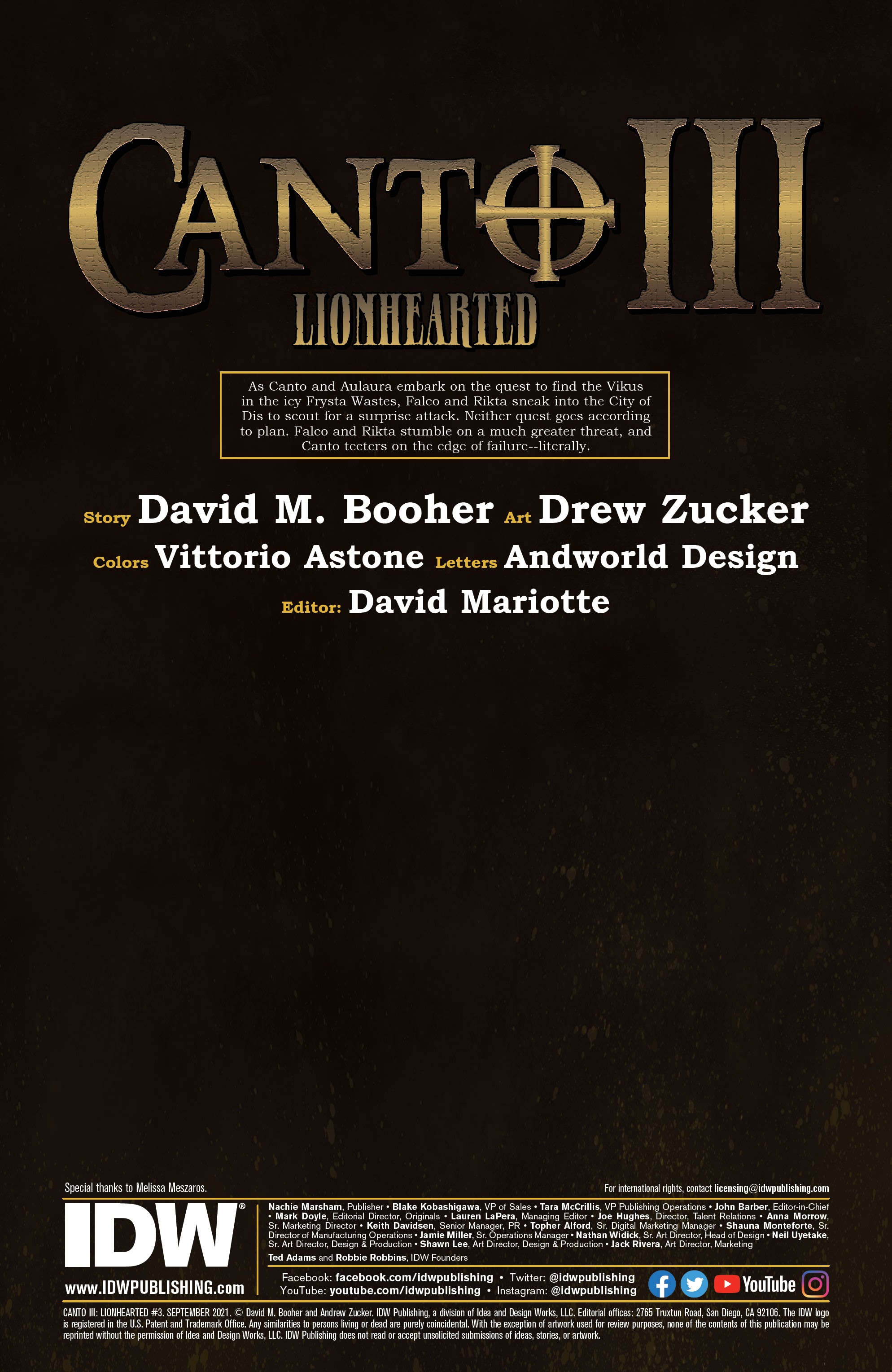 Read online Canto III: Lionhearted comic -  Issue #3 - 2